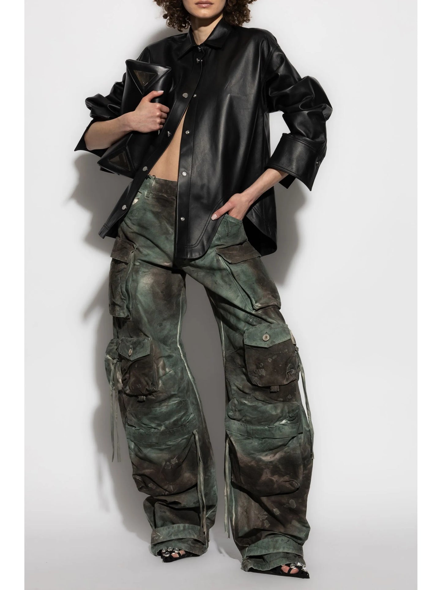 patterned cargo pants