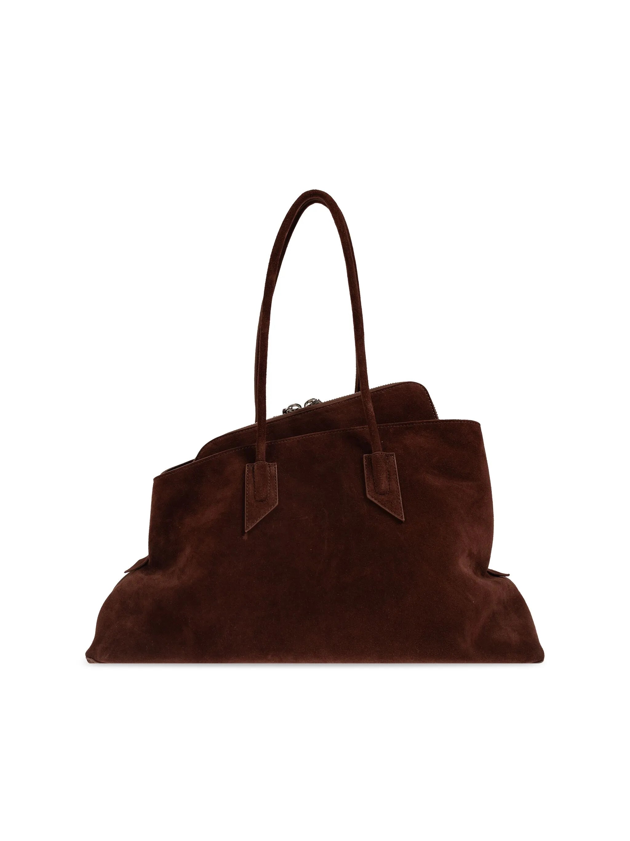 La Passeggiata Medium suede tote bag