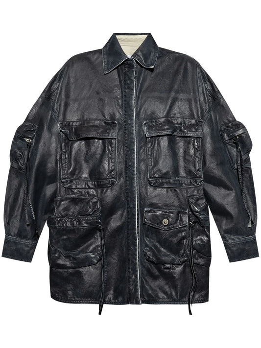 multi-pocket denim jacket