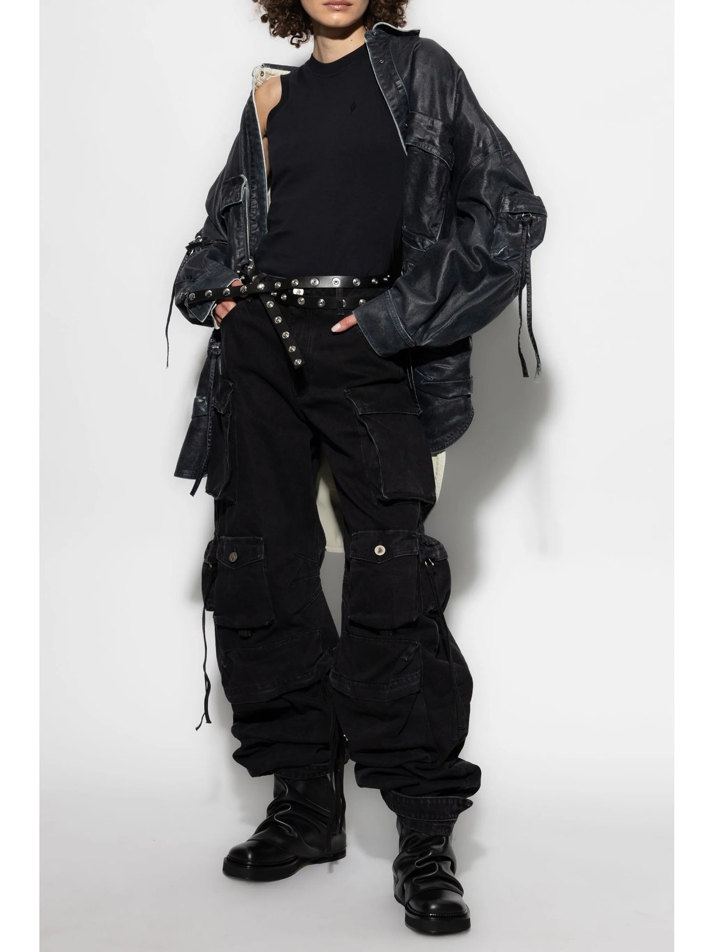 multi-pocket denim jacket