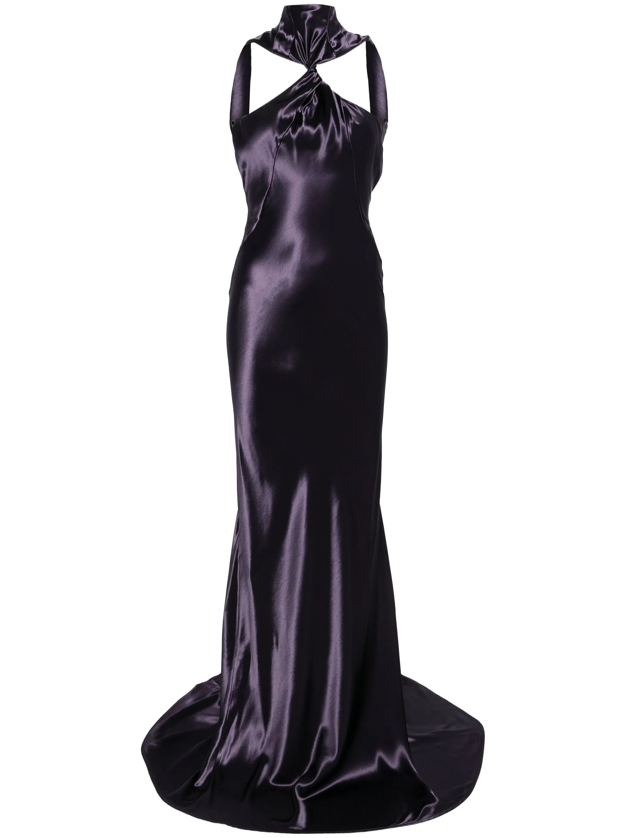 satin maxi dress