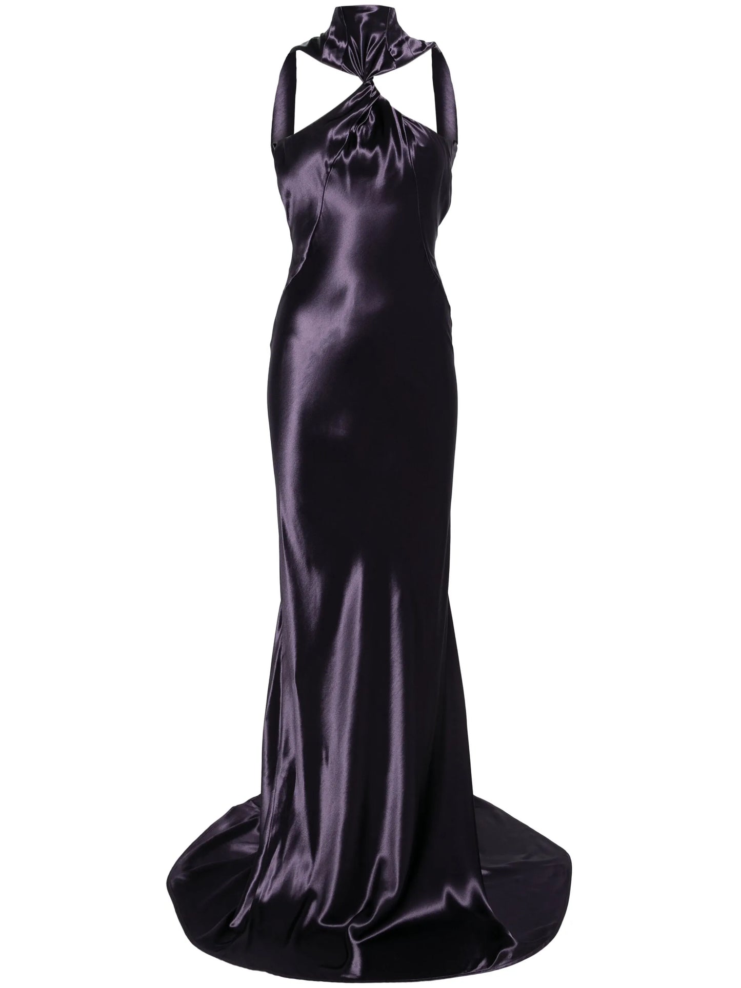 satin maxi dress