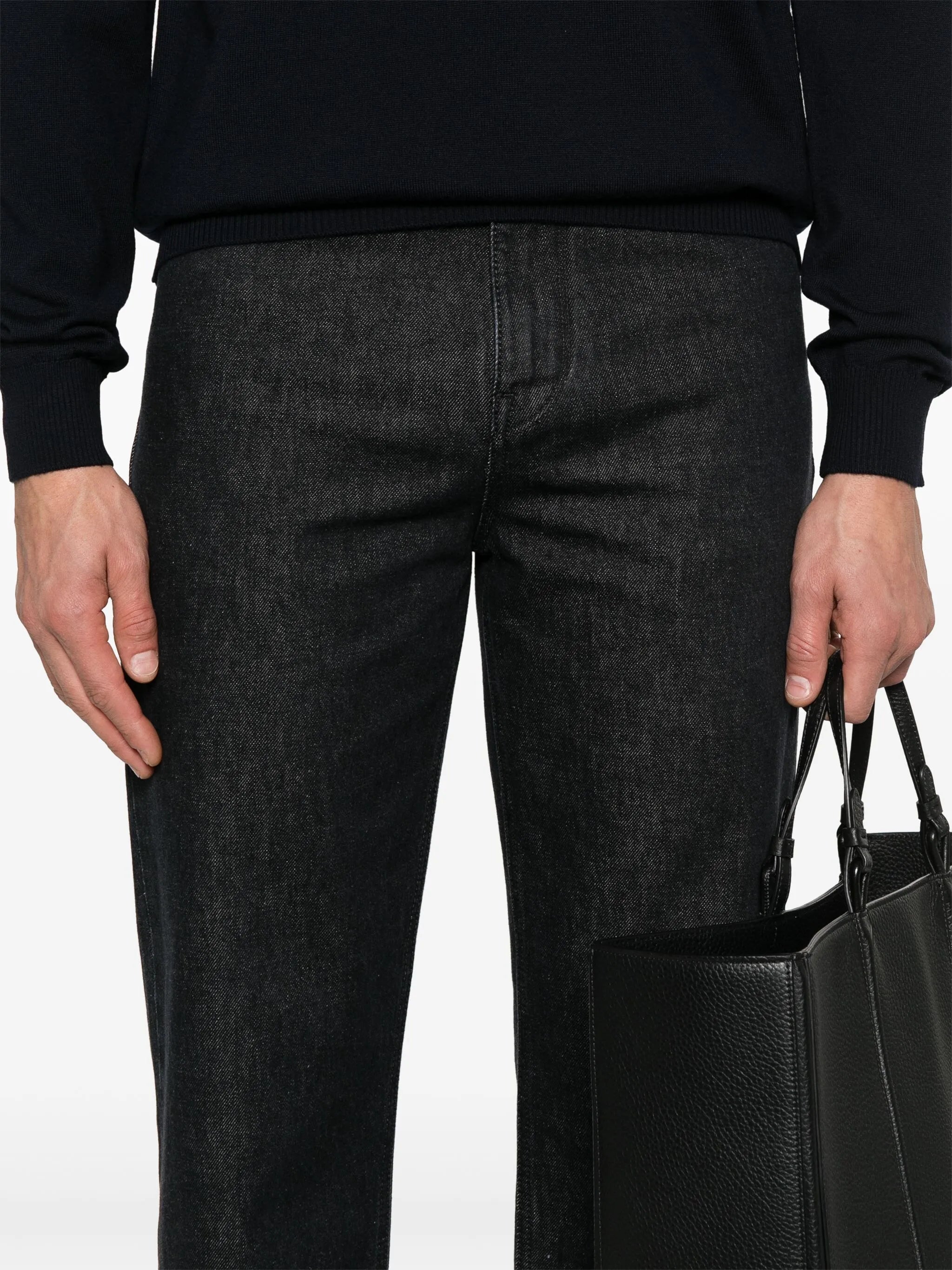 straight-leg jeans