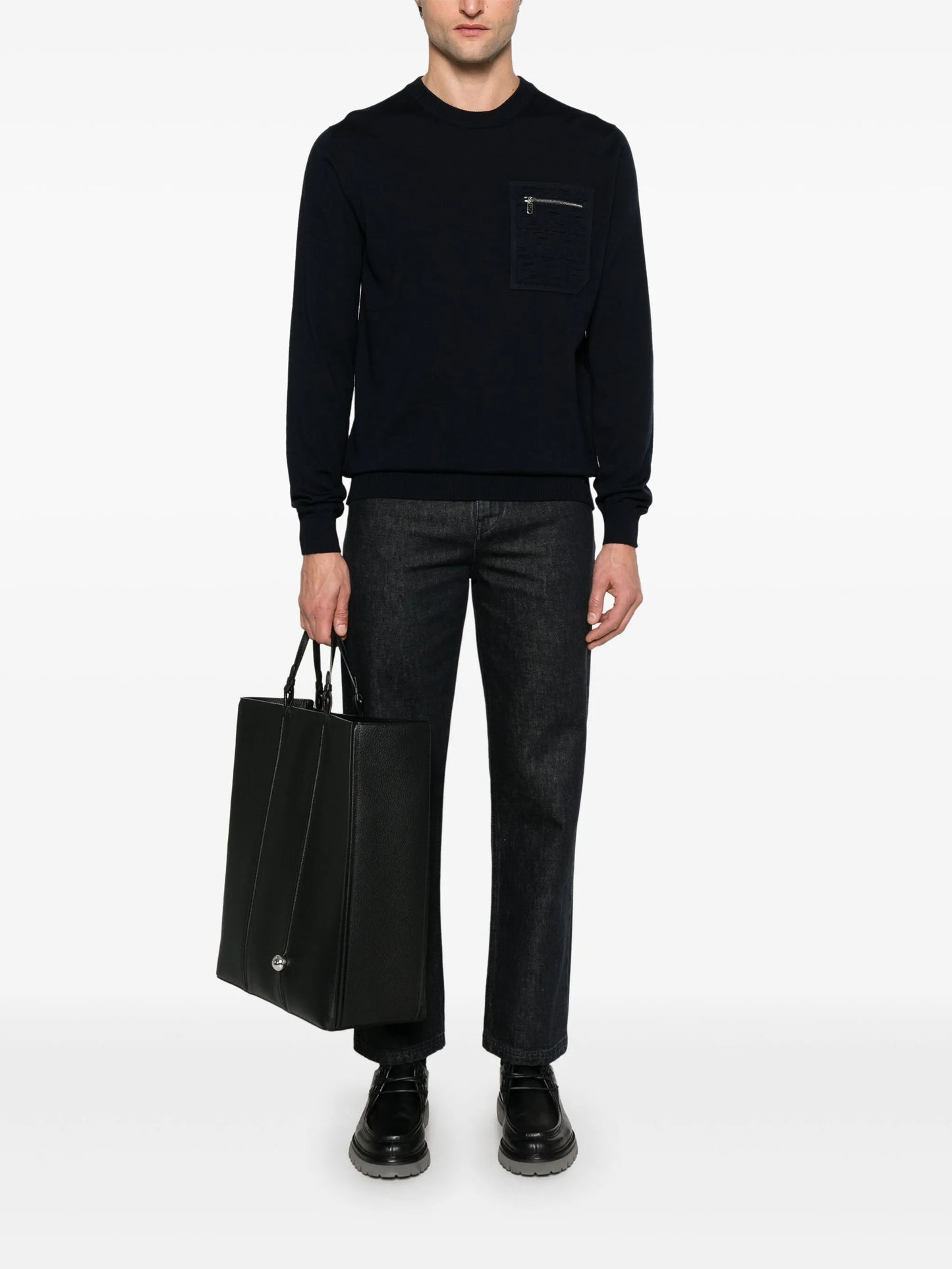 straight-leg jeans