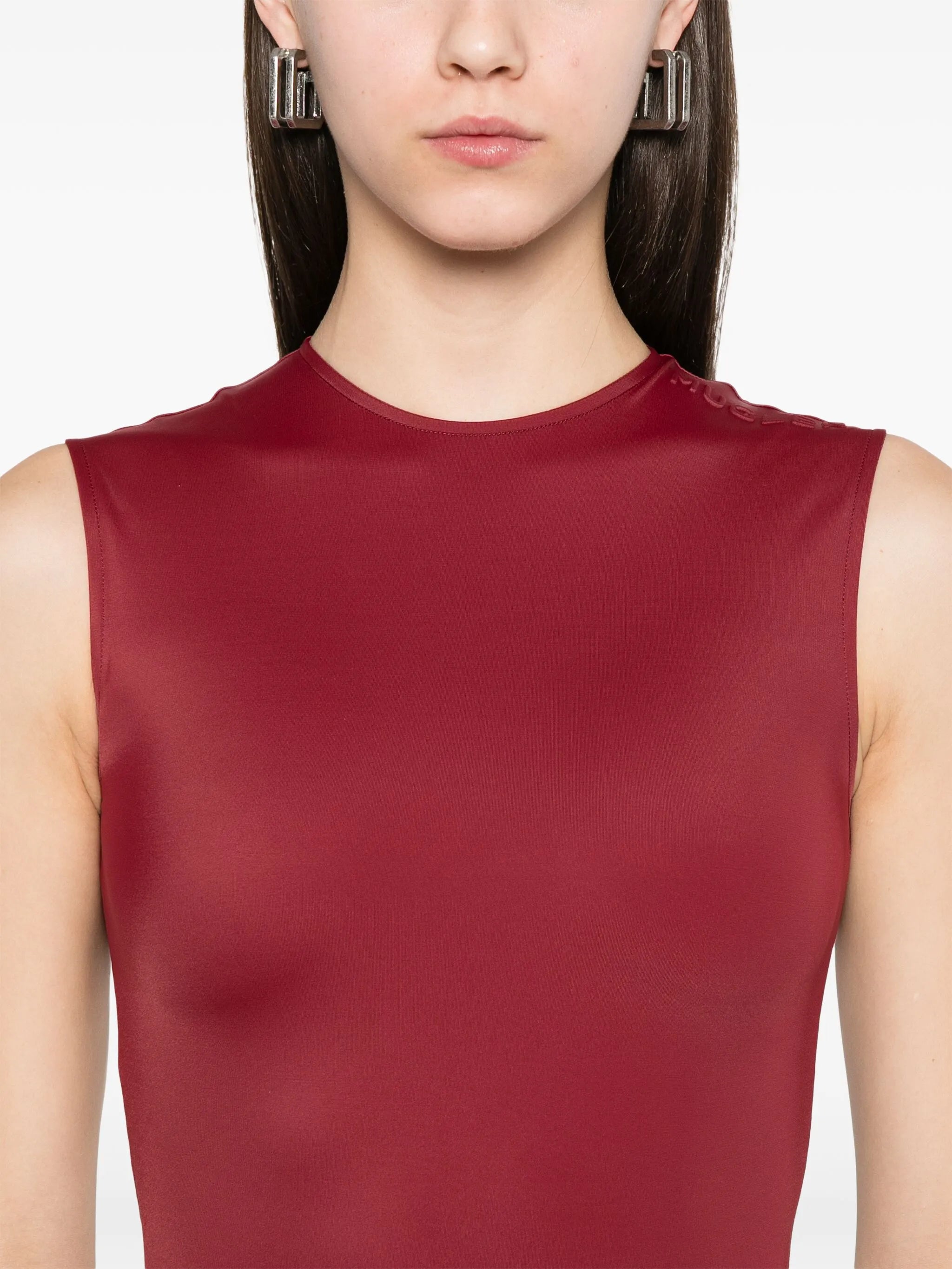 logo-embossed bodysuit