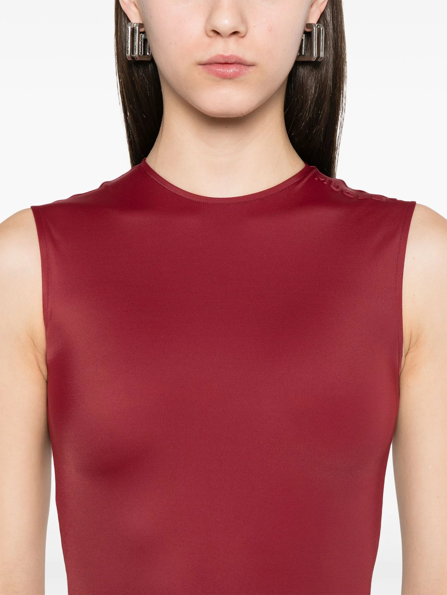 logo-embossed bodysuit