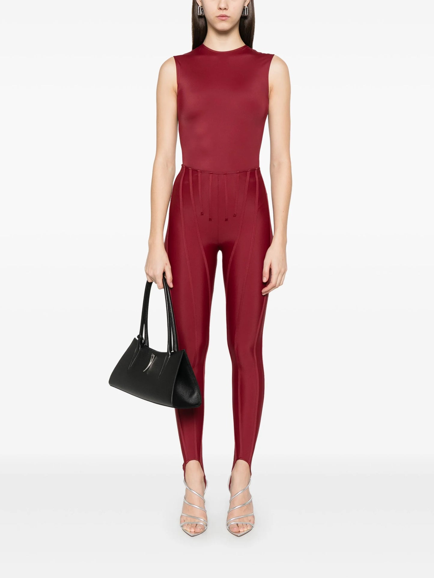 logo-embossed bodysuit