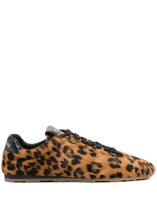 leopard-print sneakers