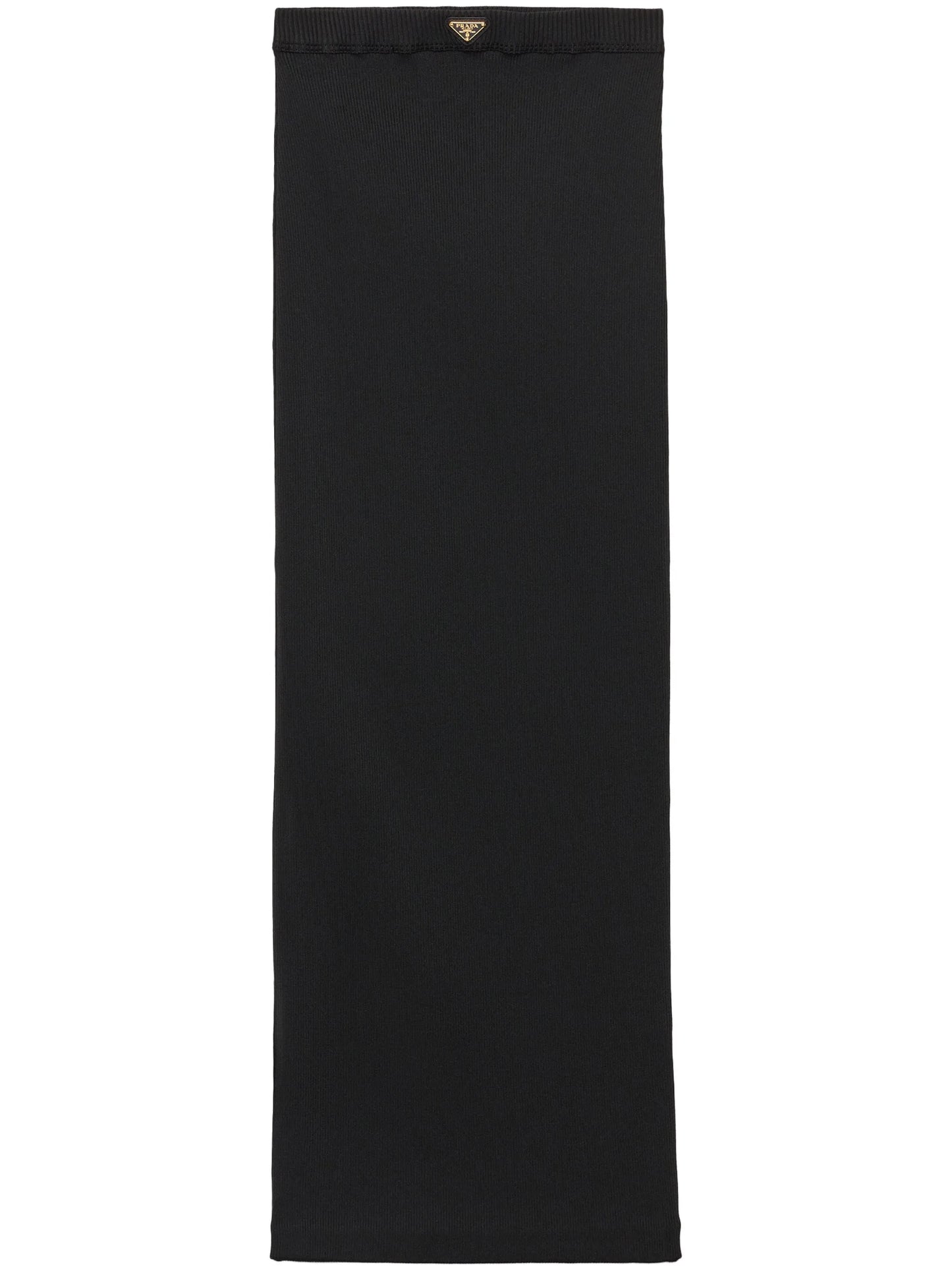 ribbed jersey midi skirt