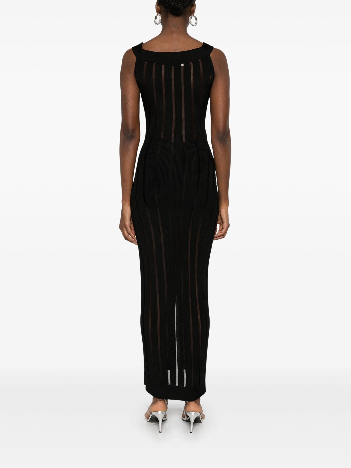ribbed-knit maxi dress