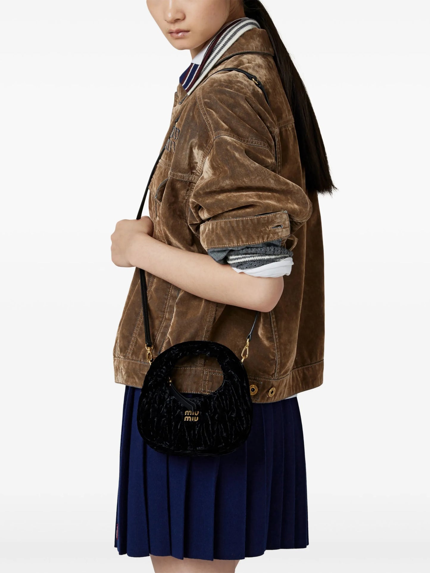 Wander velvet mini bag