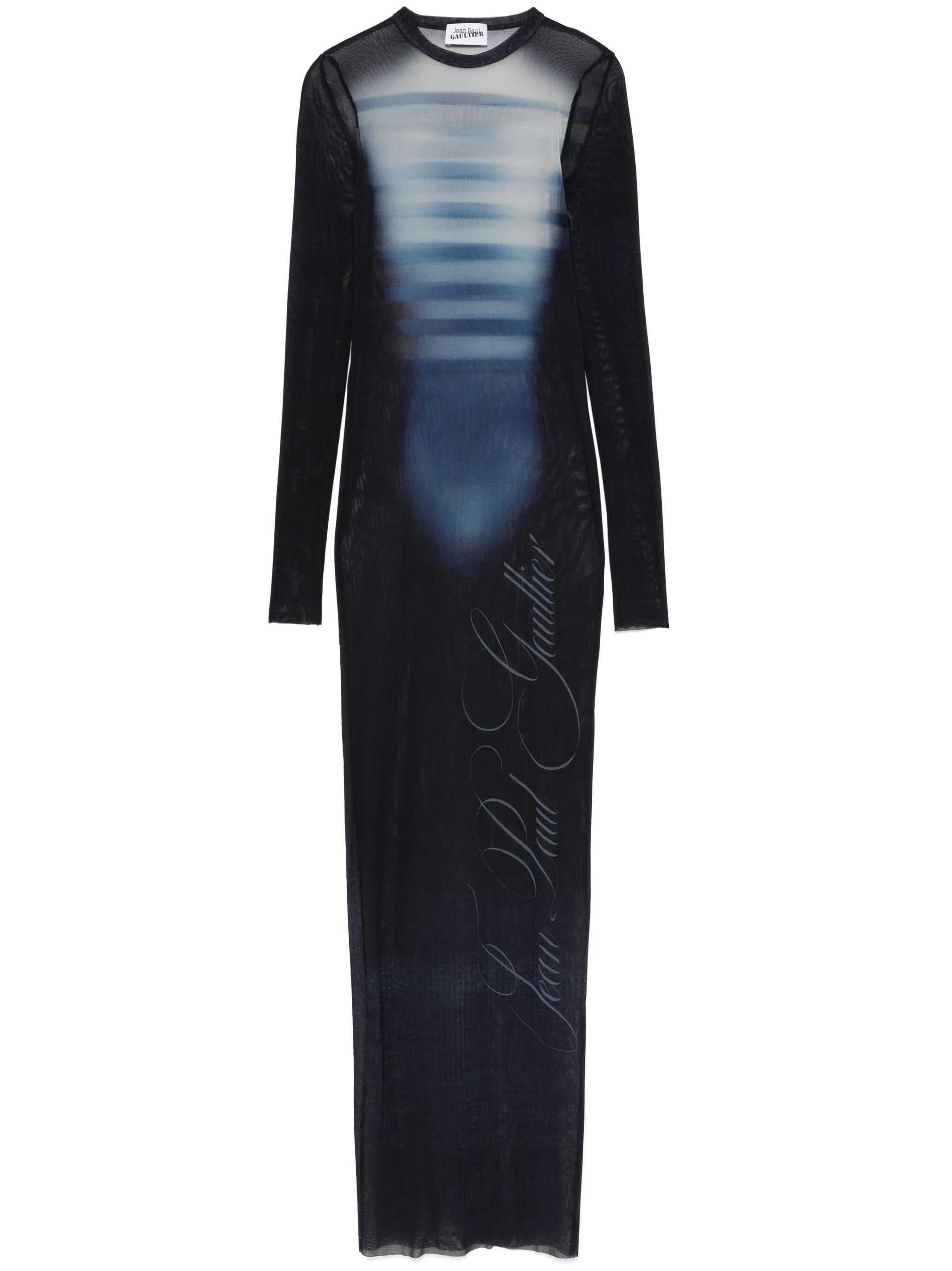 mesh maxi dress