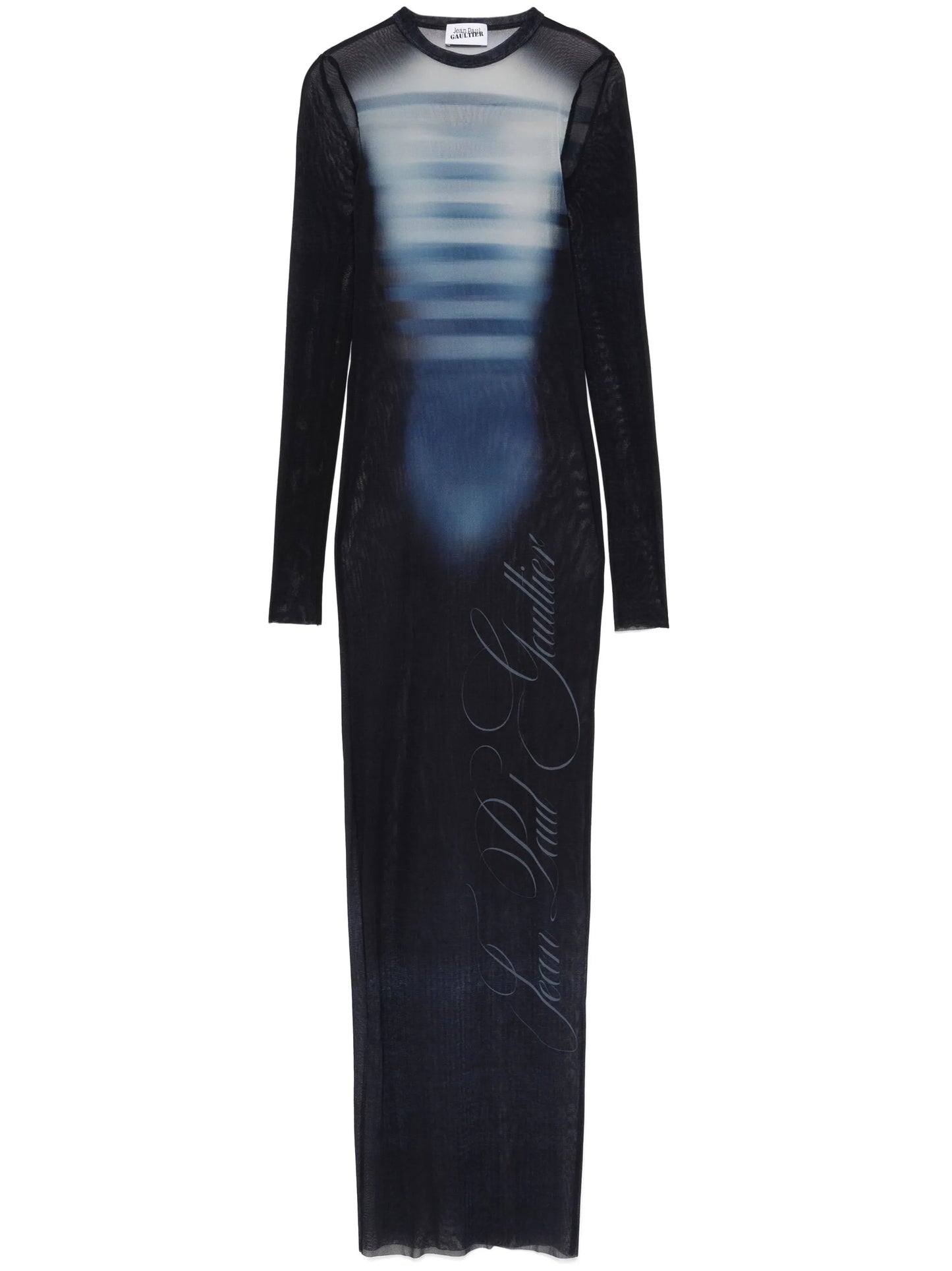 mesh maxi dress