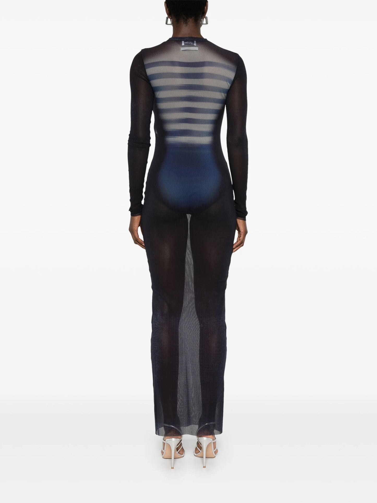 mesh maxi dress