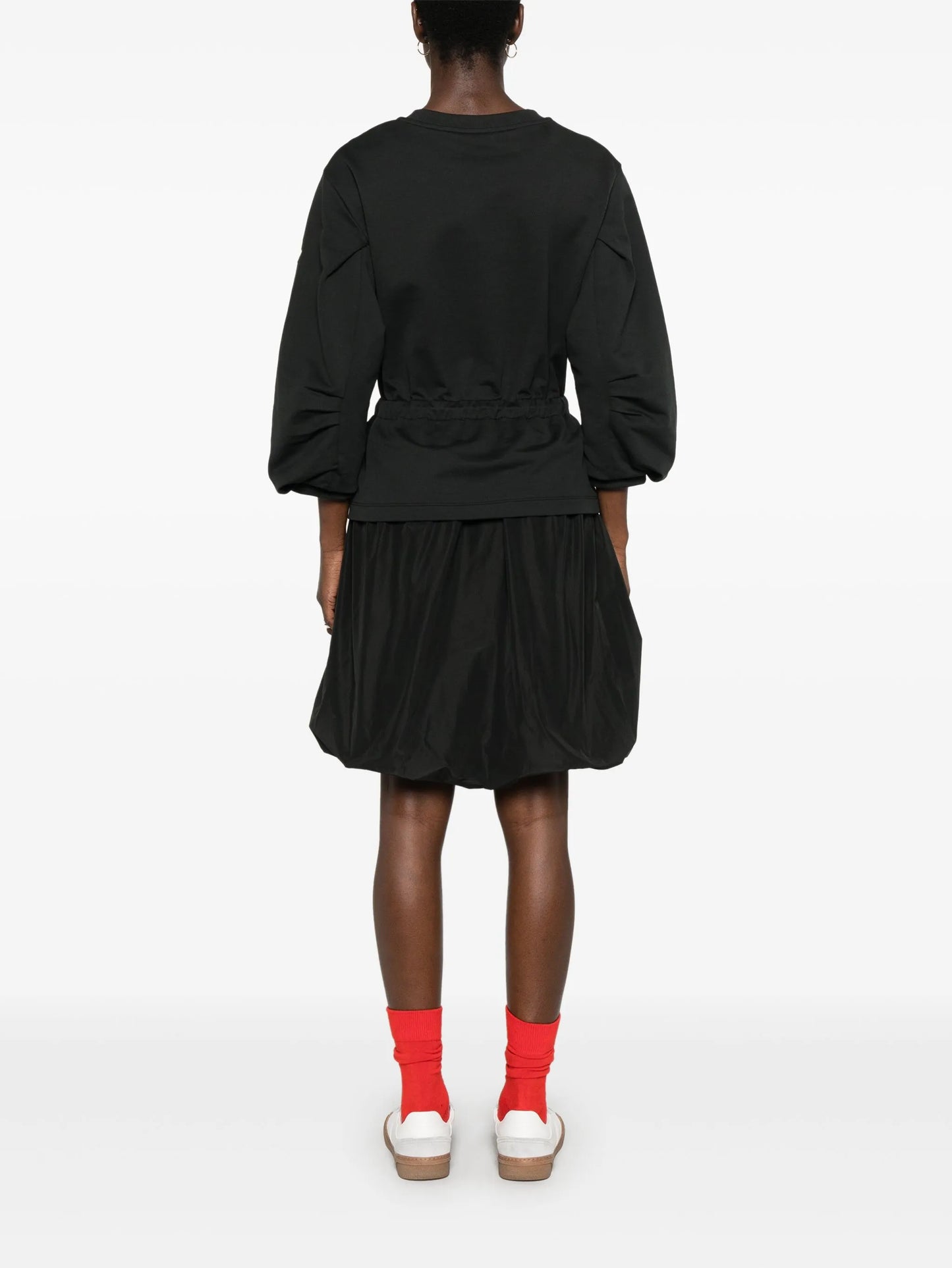 logo-patch mini dress