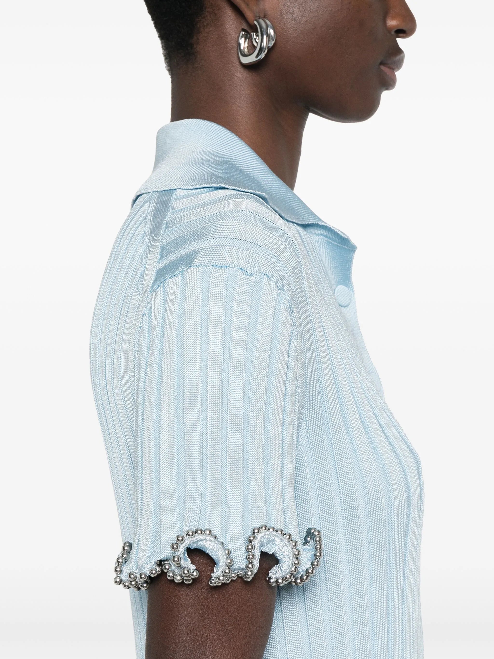 ribbed-knit mini dress