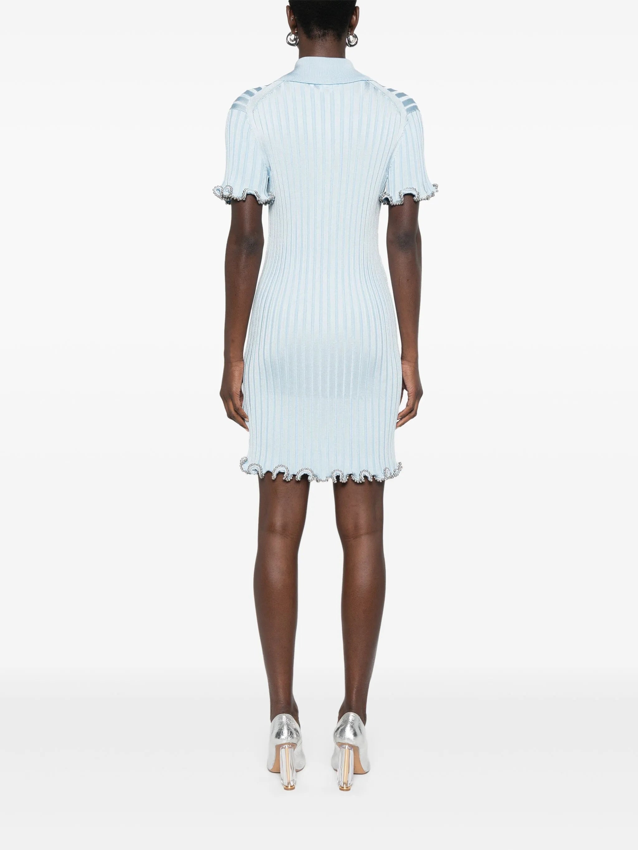 ribbed-knit mini dress