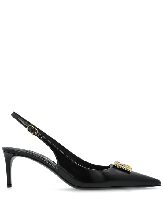 60mm DG-logo slingback pumps
