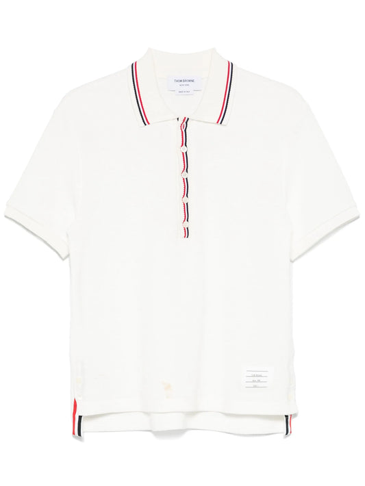 RWB stripe-detail polo shirt