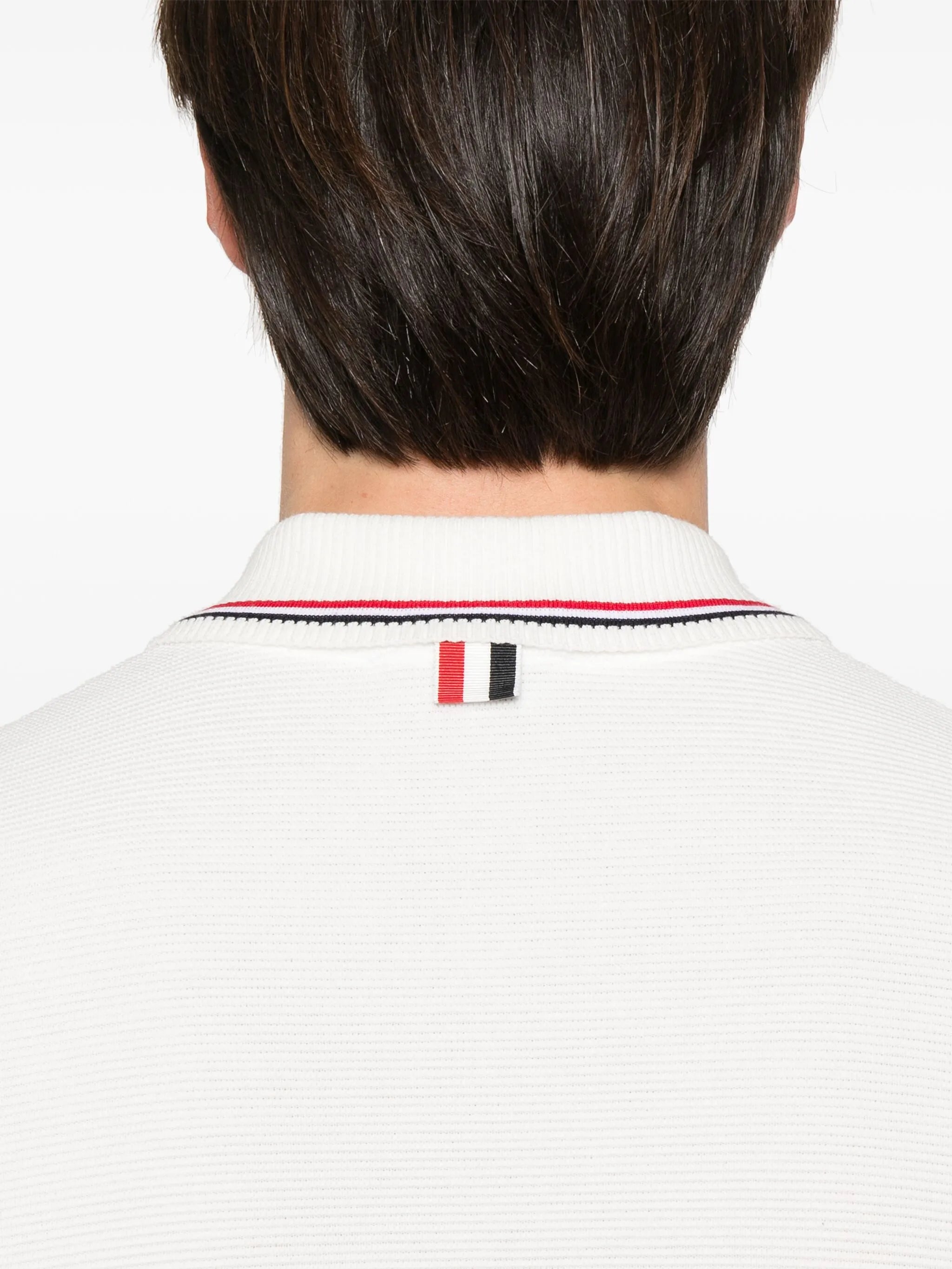 RWB stripe-detail polo shirt
