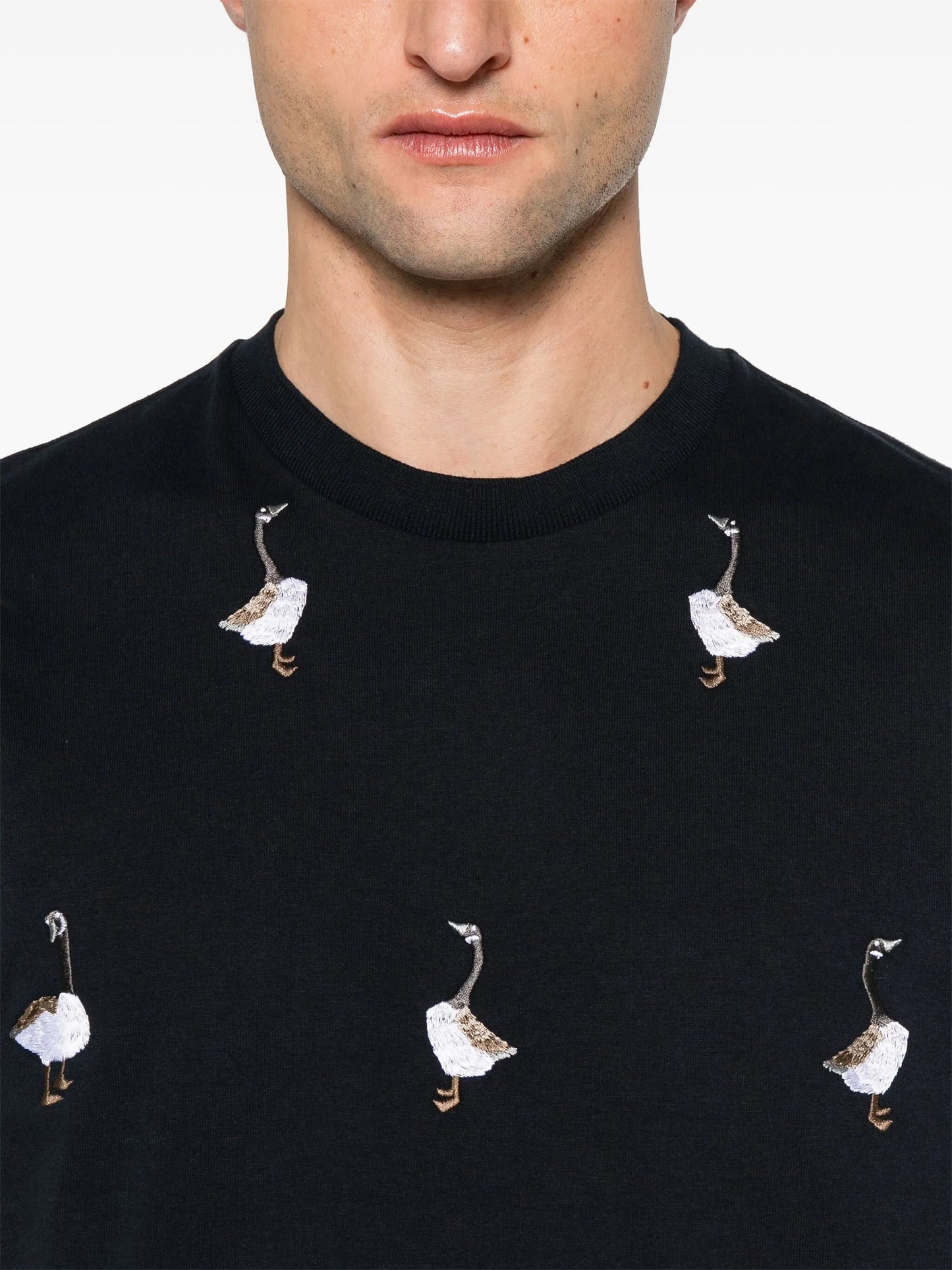 embroidered-motif T-shirt
