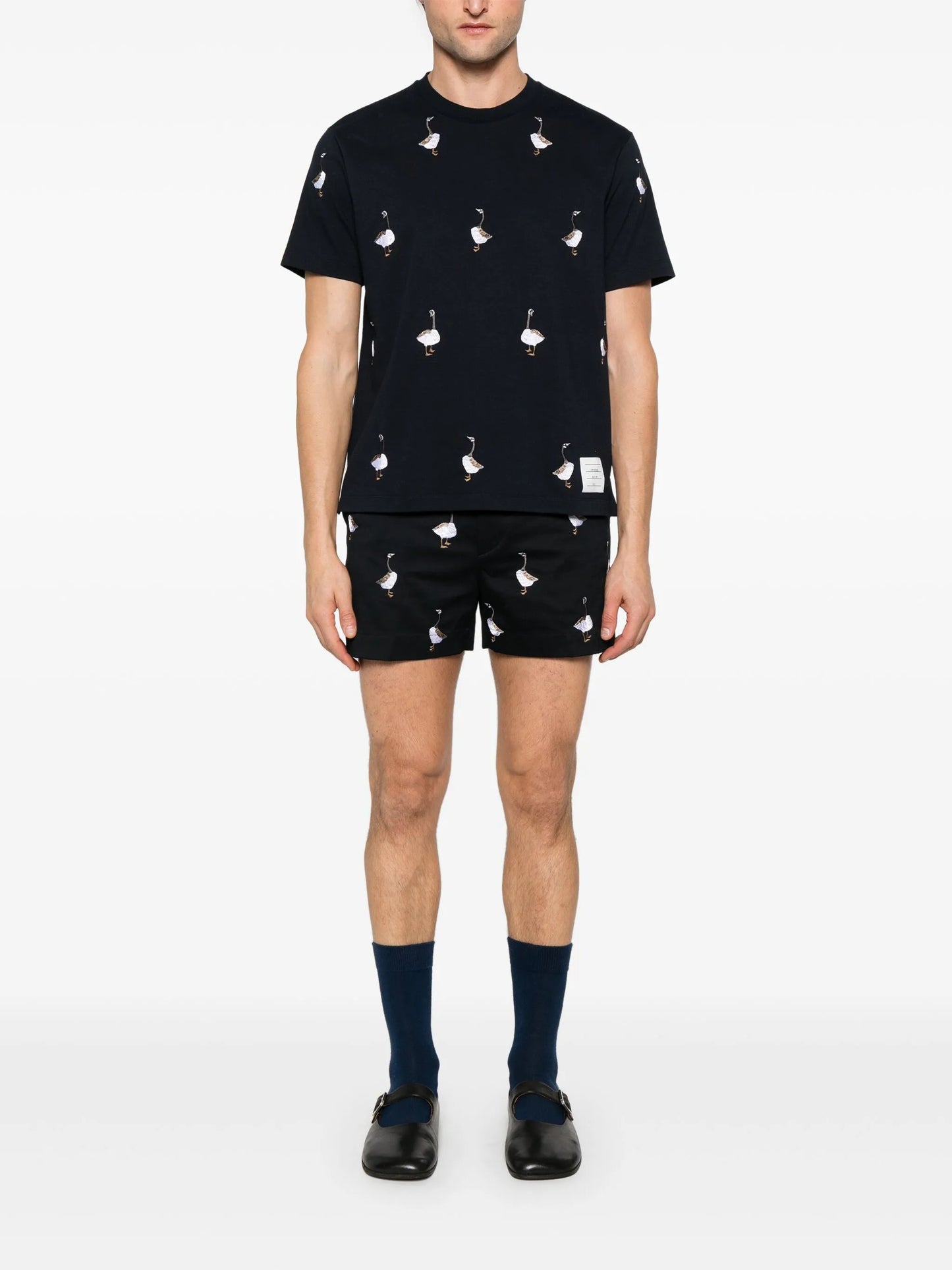 embroidered-motif T-shirt