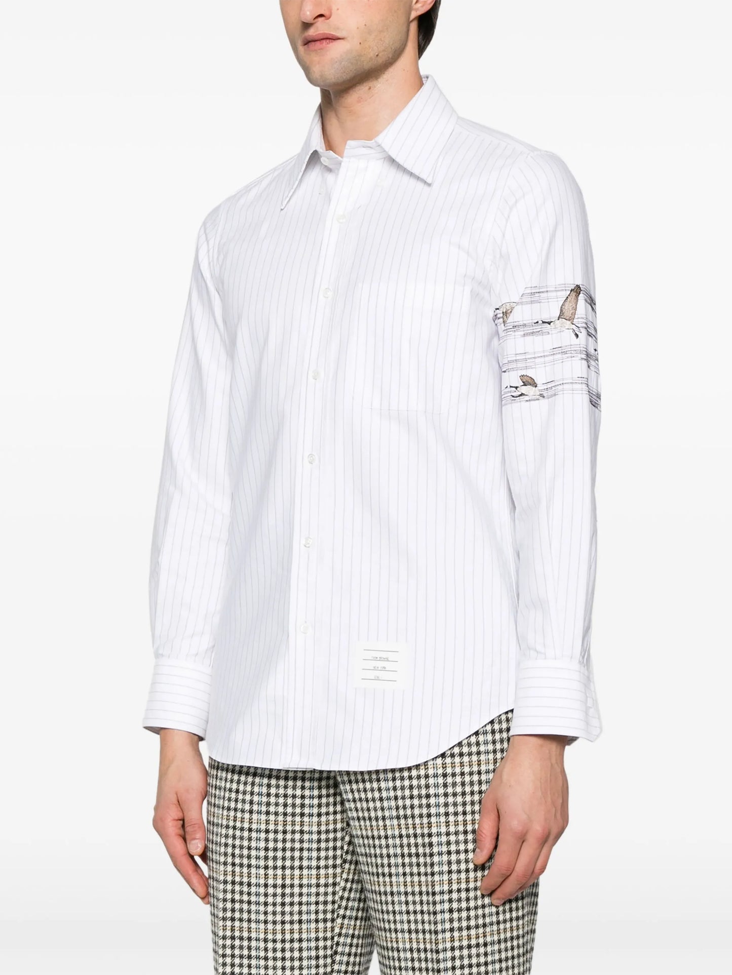 embroidered-motif shirt