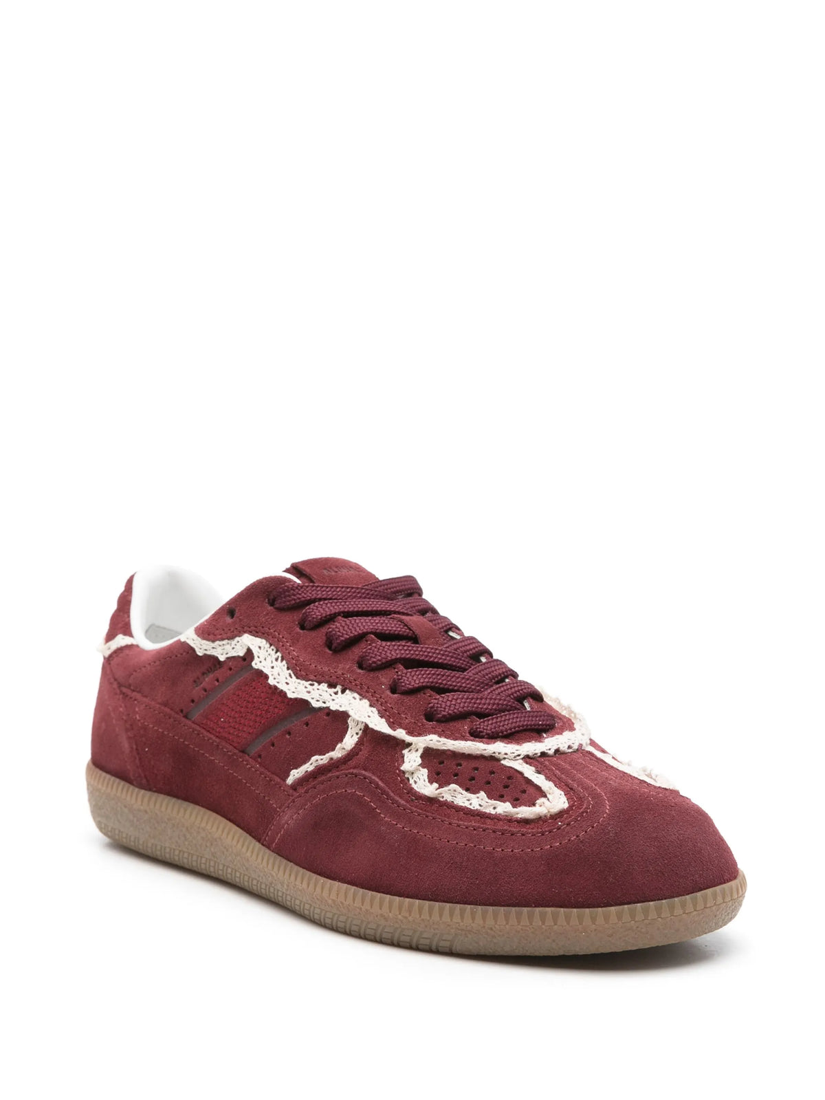 Tb.490 crochet burgundy leather sneakers