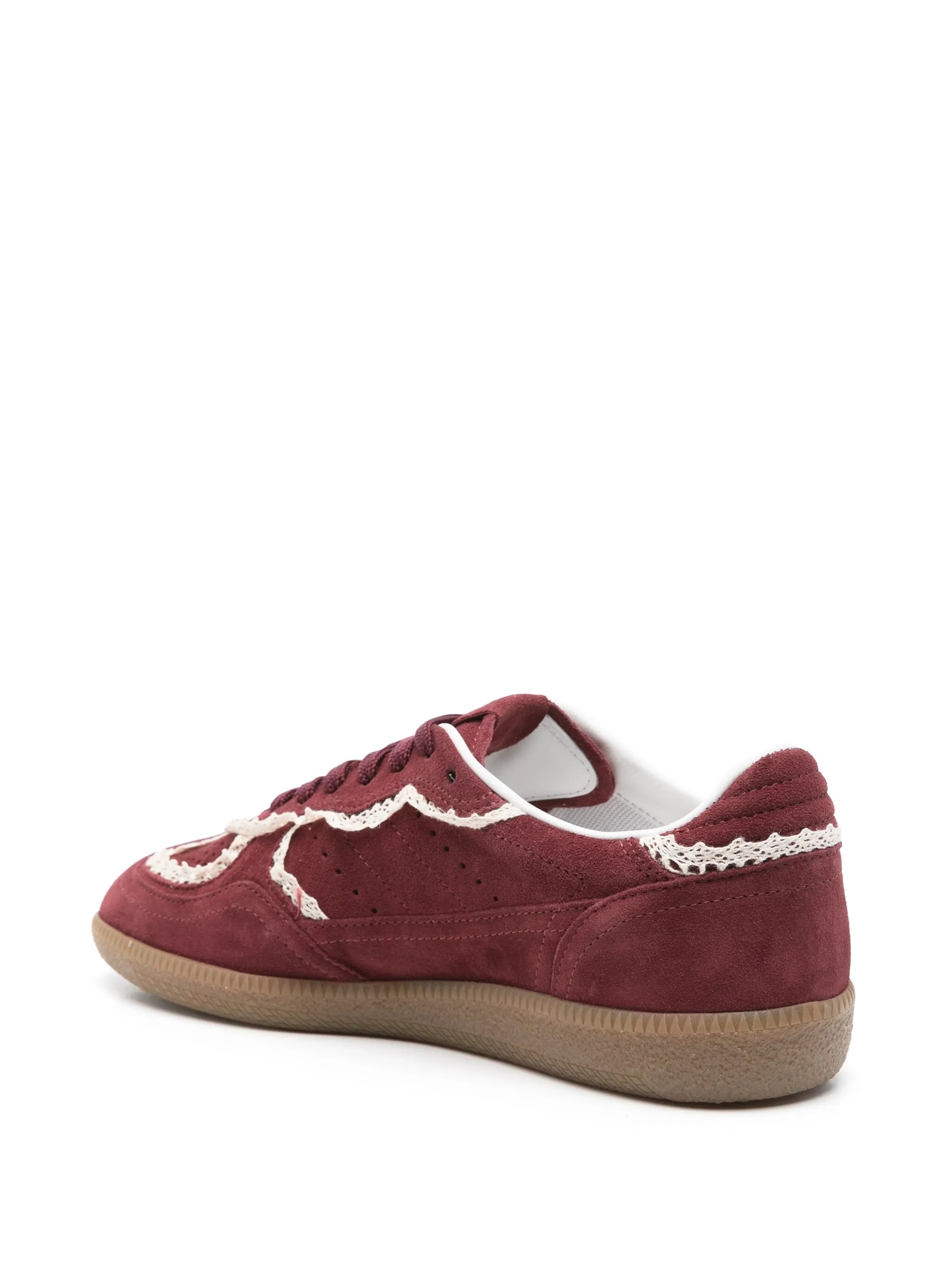 Tb.490 crochet burgundy leather sneakers