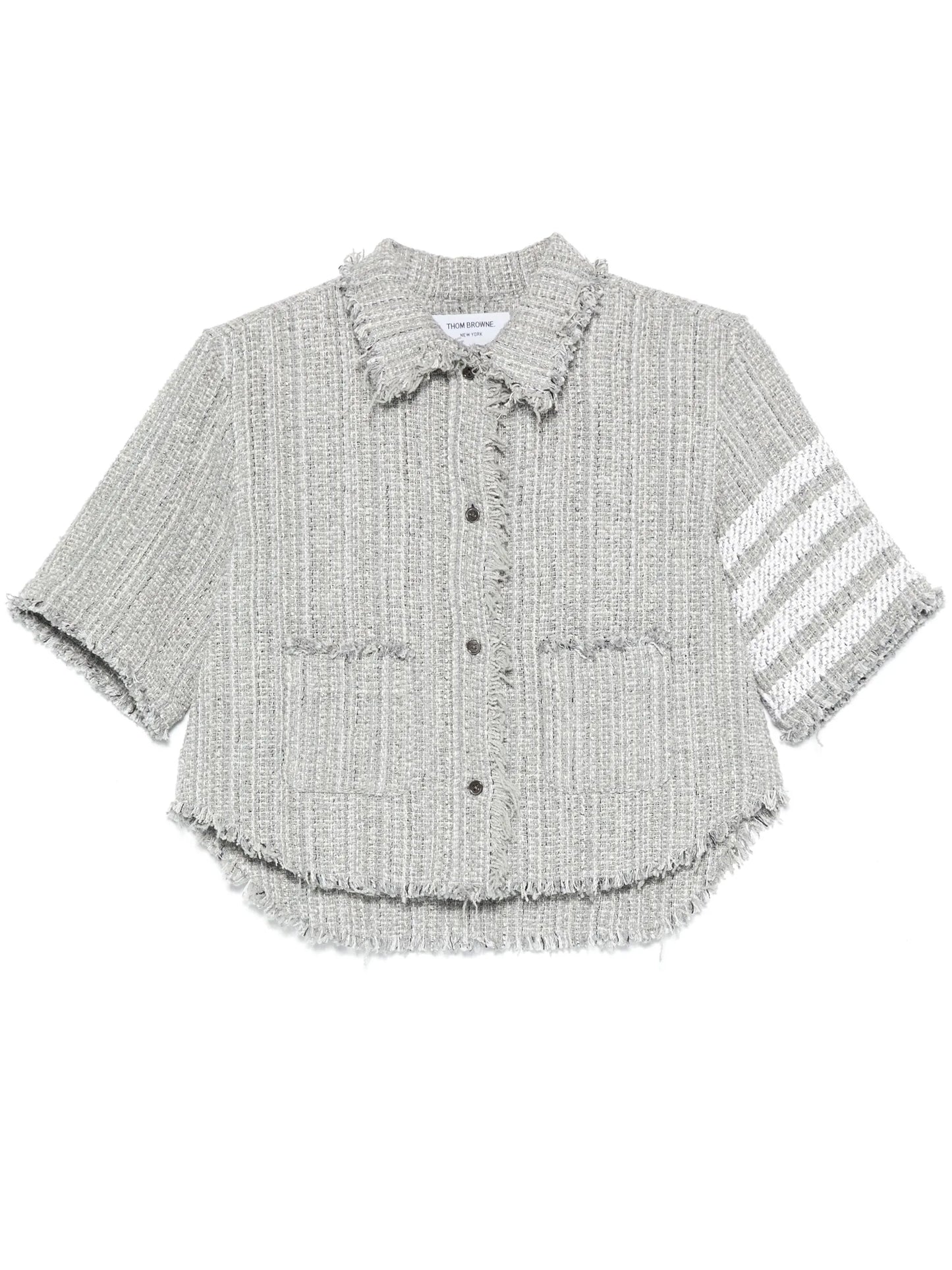 4-Bar tweed shirt