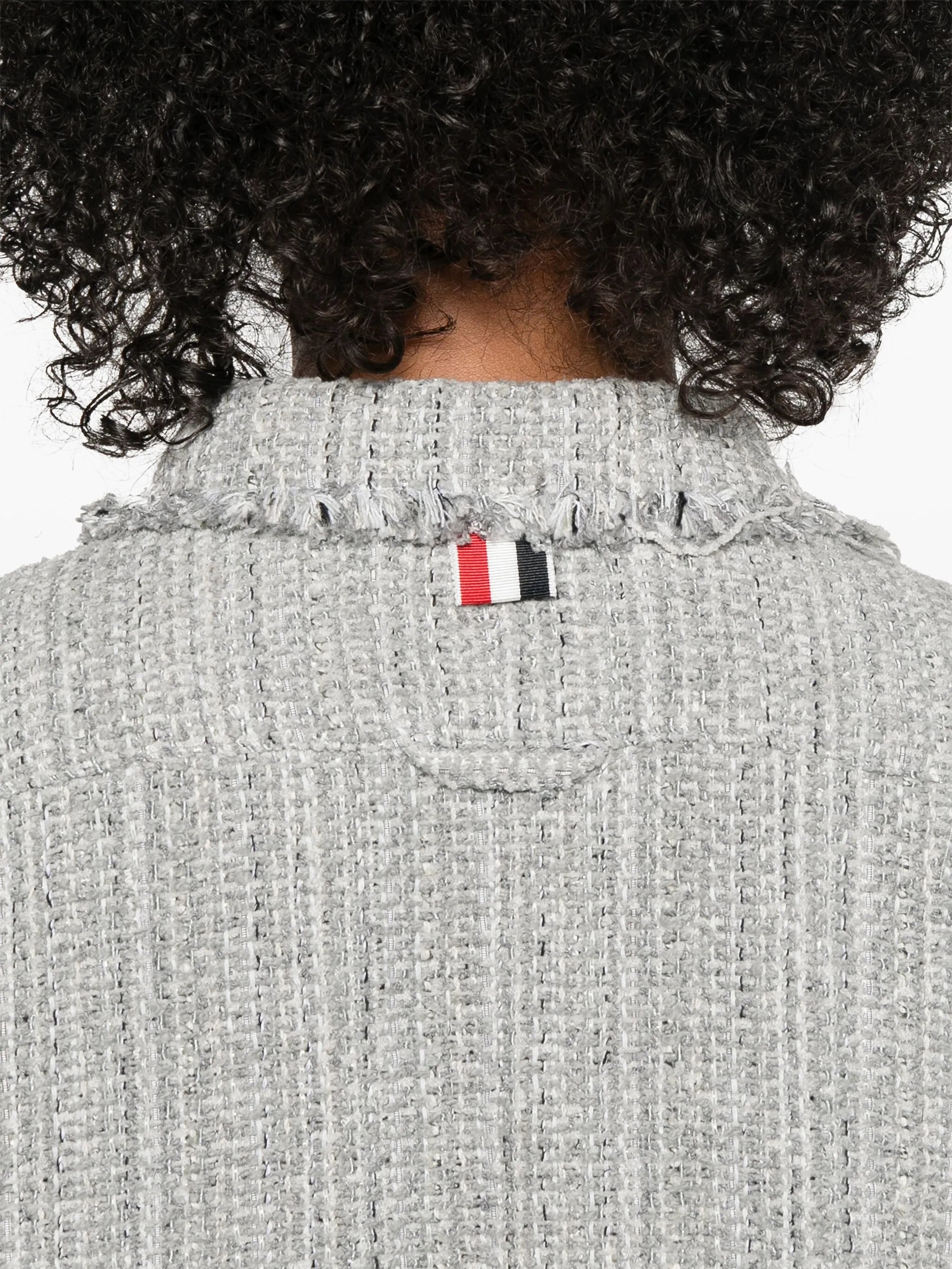4-Bar cropped shirt jacket