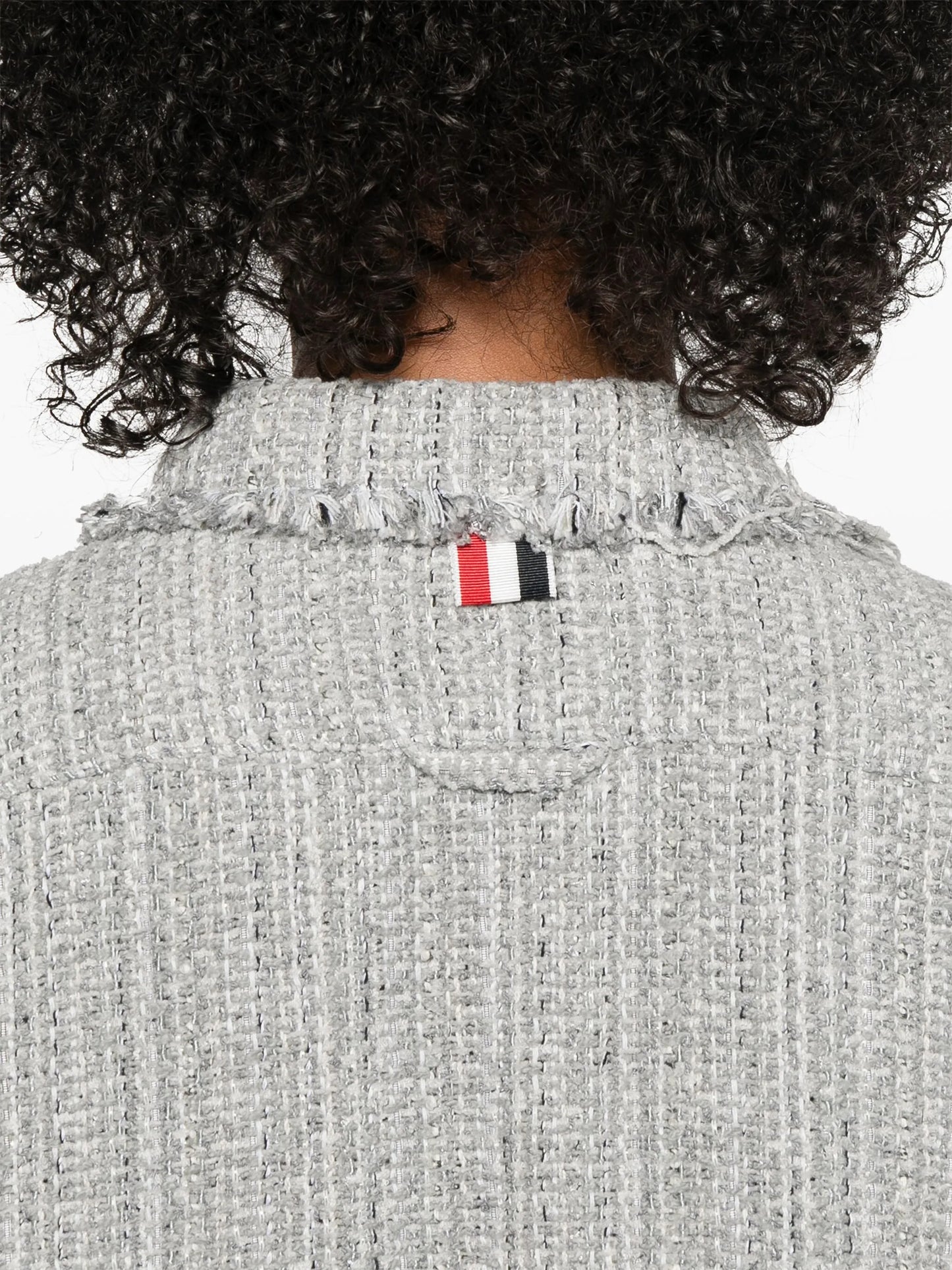 4-Bar cropped shirt jacket