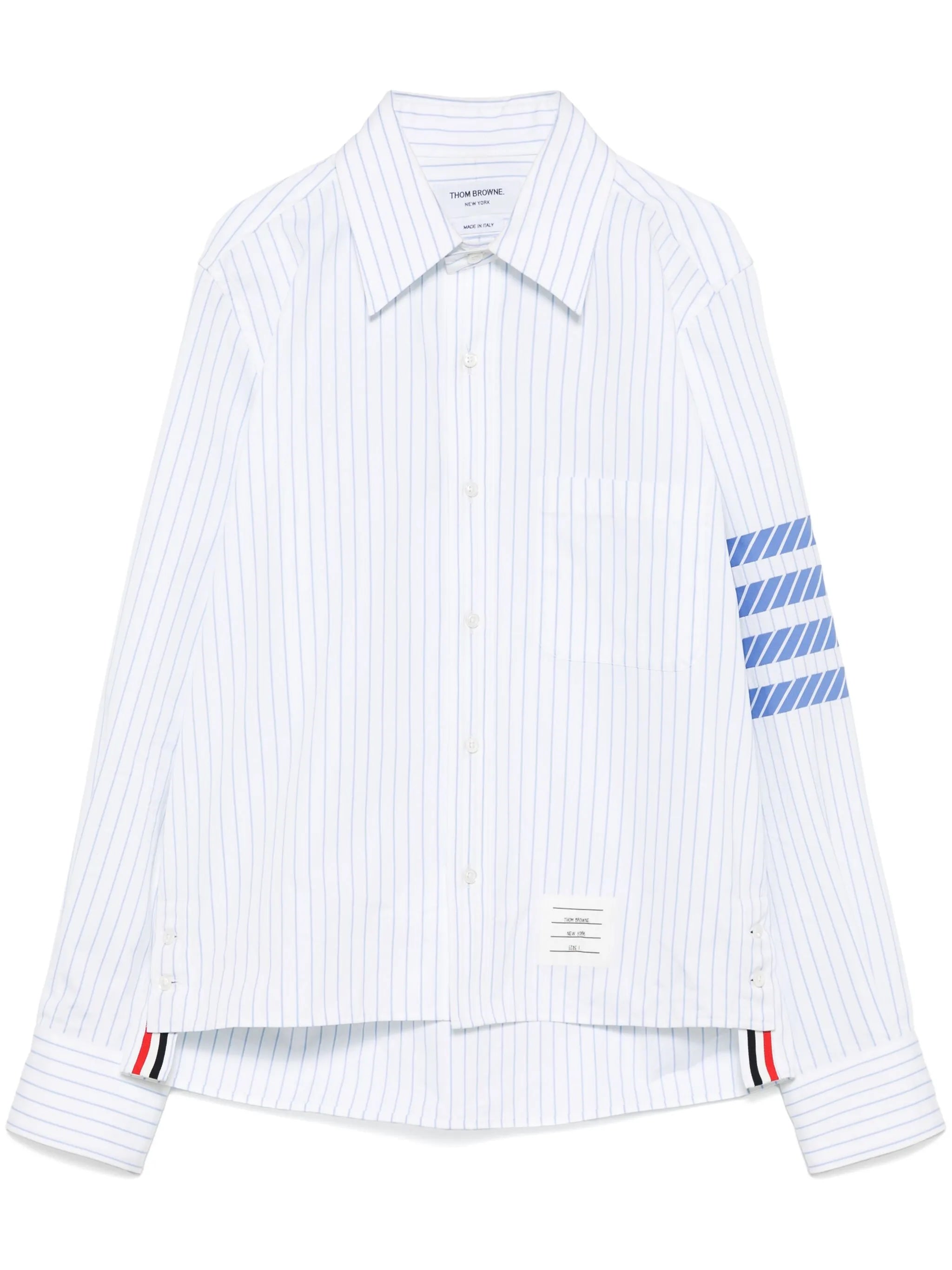 pinstripe poplin 4-Bar shirt