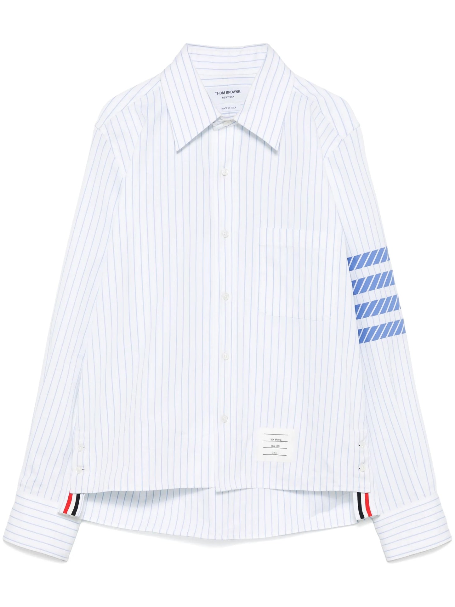 pinstripe poplin 4-Bar shirt