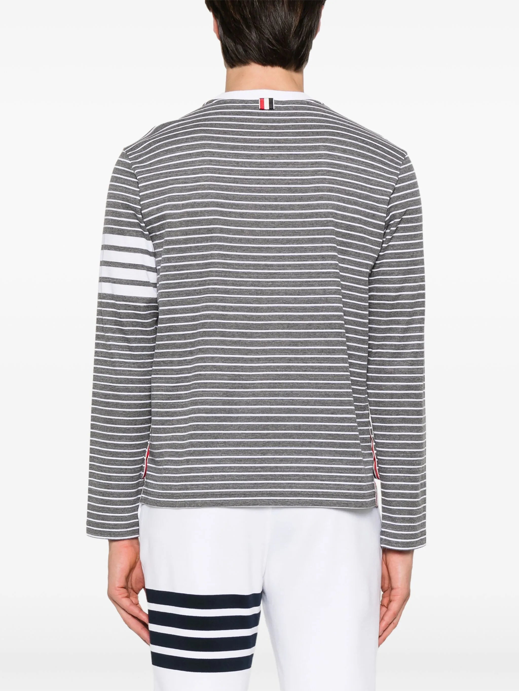 4-Bar stripe long-sleeve T-shirt