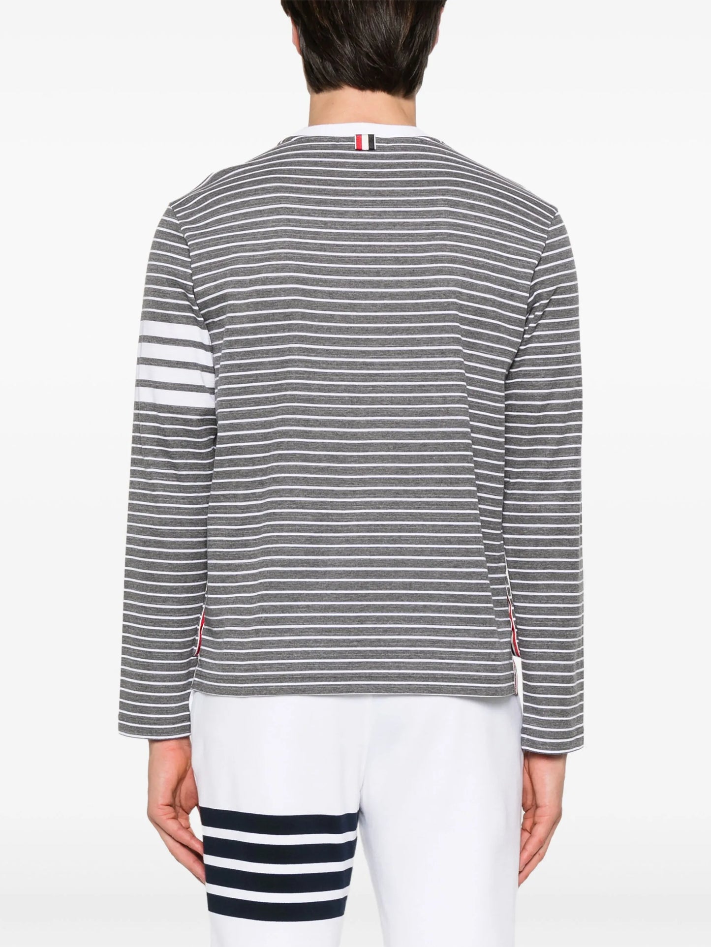 4-Bar stripe long-sleeve T-shirt