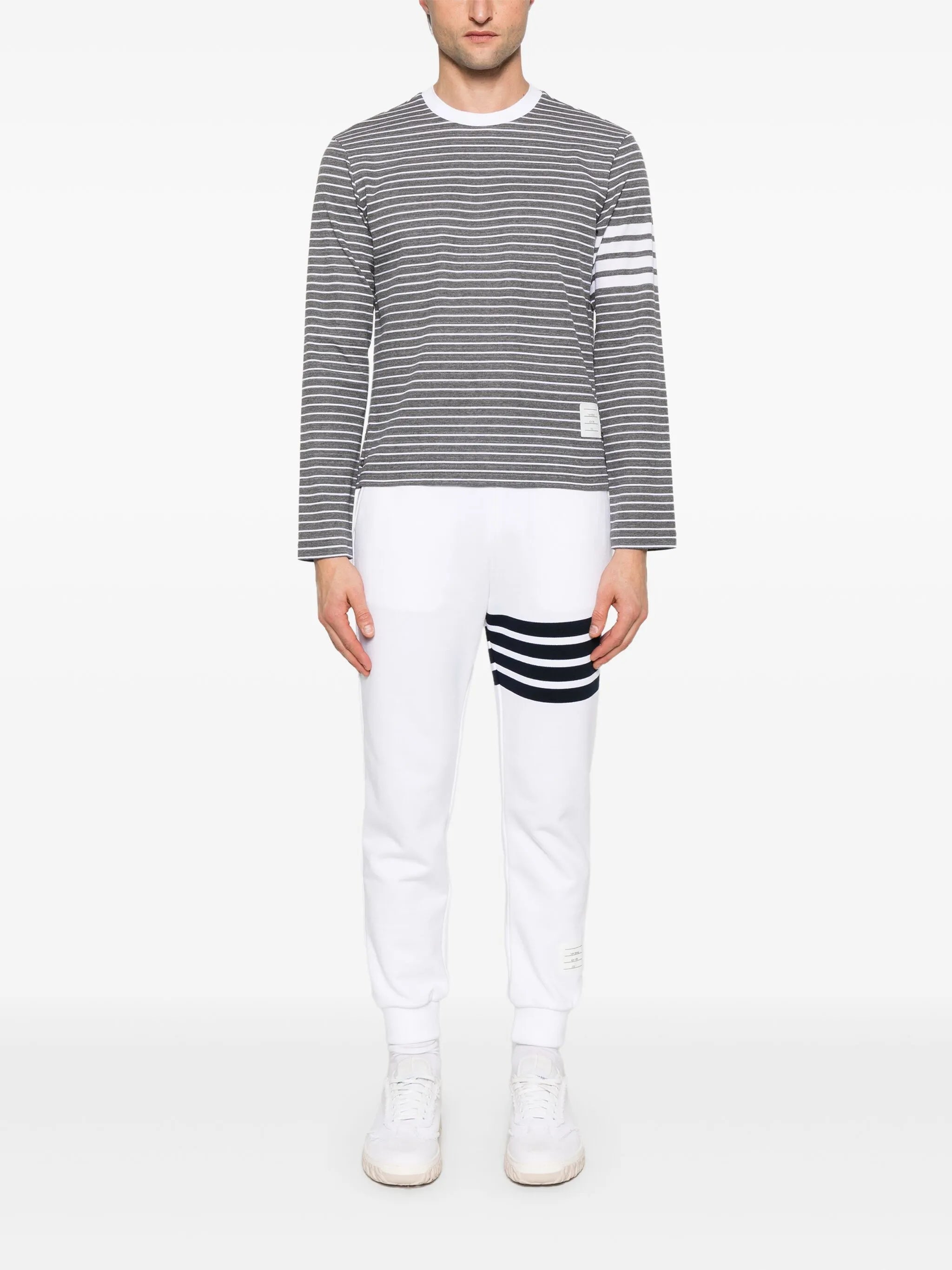 4-Bar stripe long-sleeve T-shirt