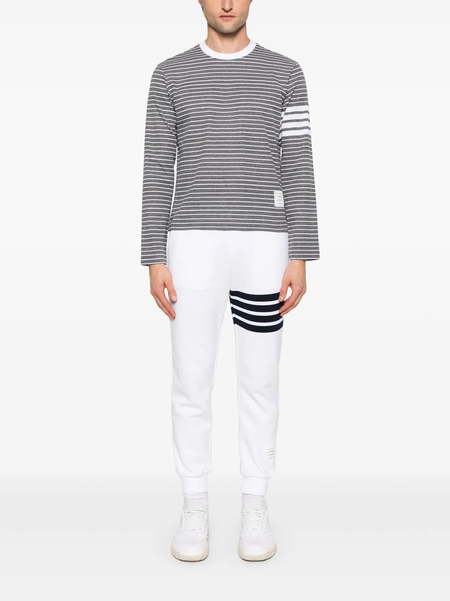 4-Bar stripe long-sleeve T-shirt