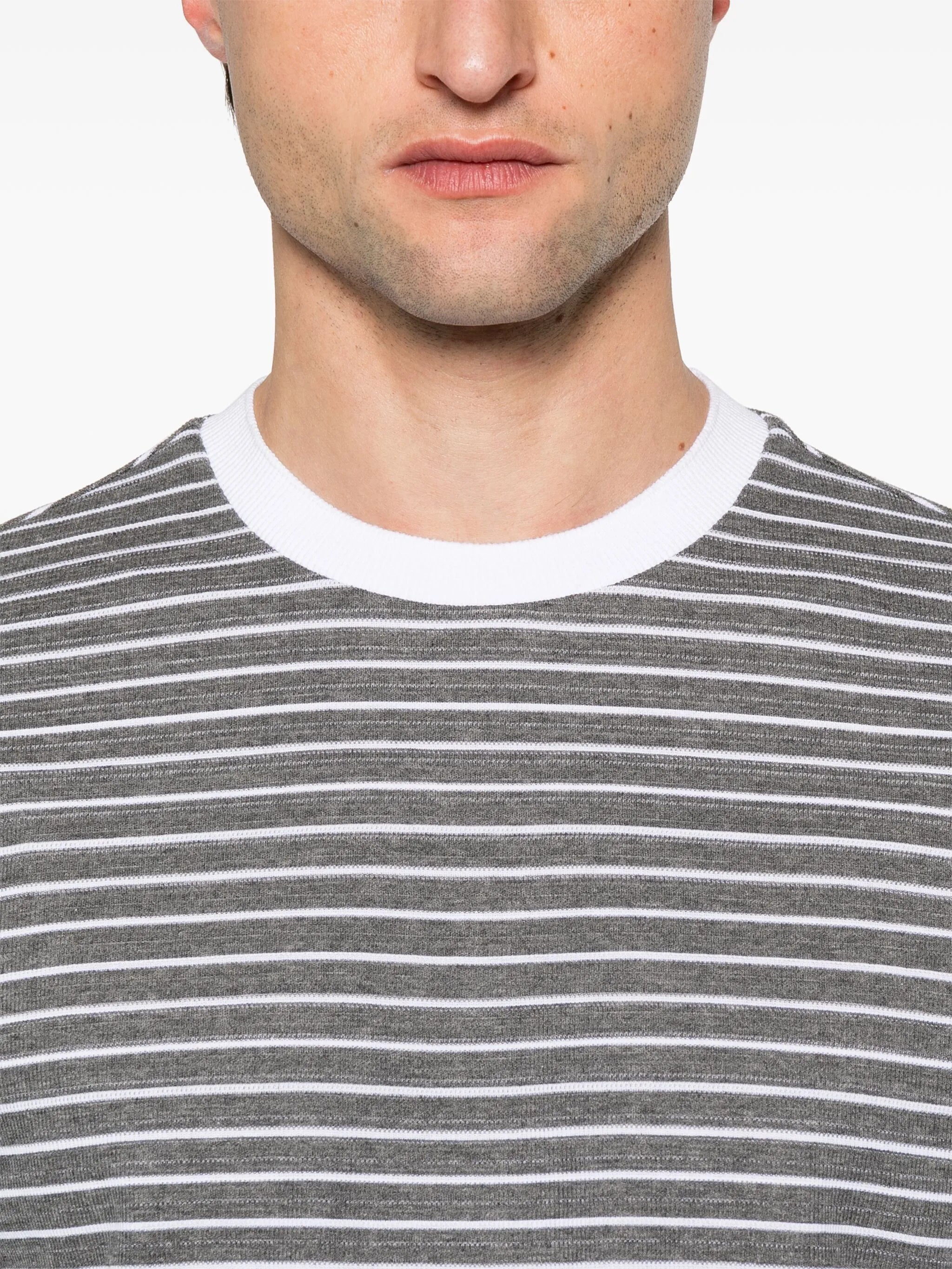 4-Bar stripe long-sleeve T-shirt