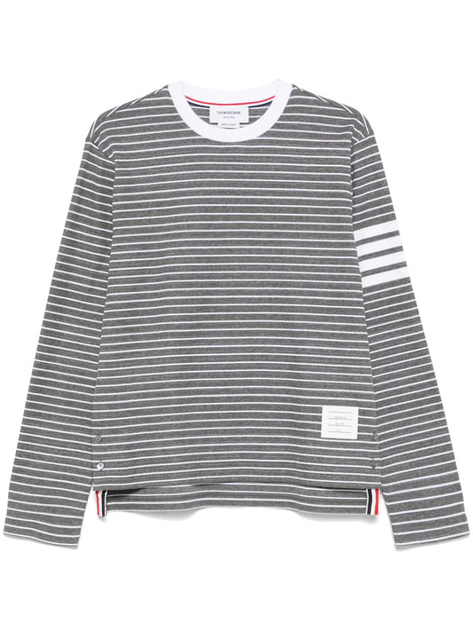 4-Bar stripe long-sleeve T-shirt