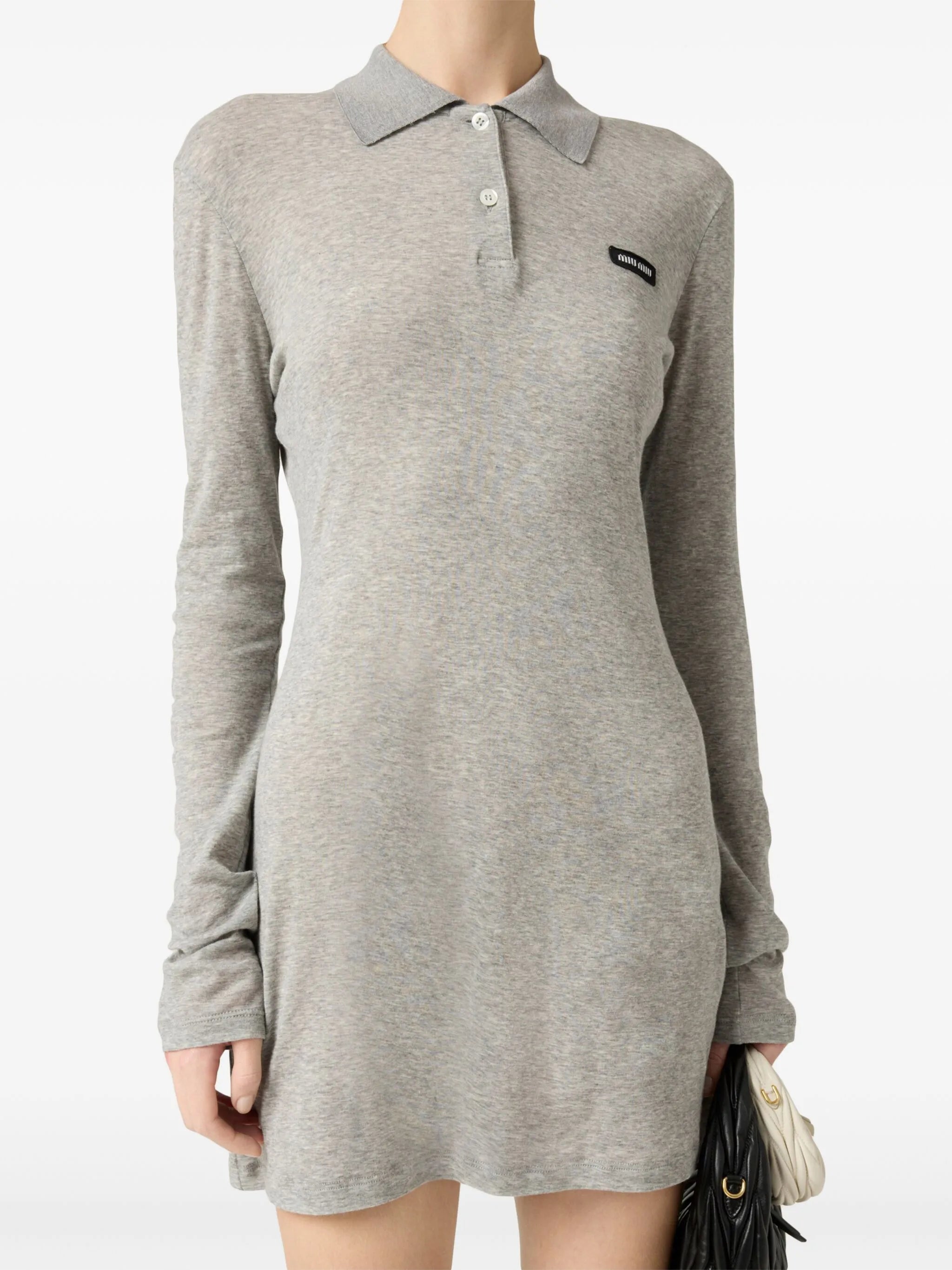 ribbed-knit mini dress