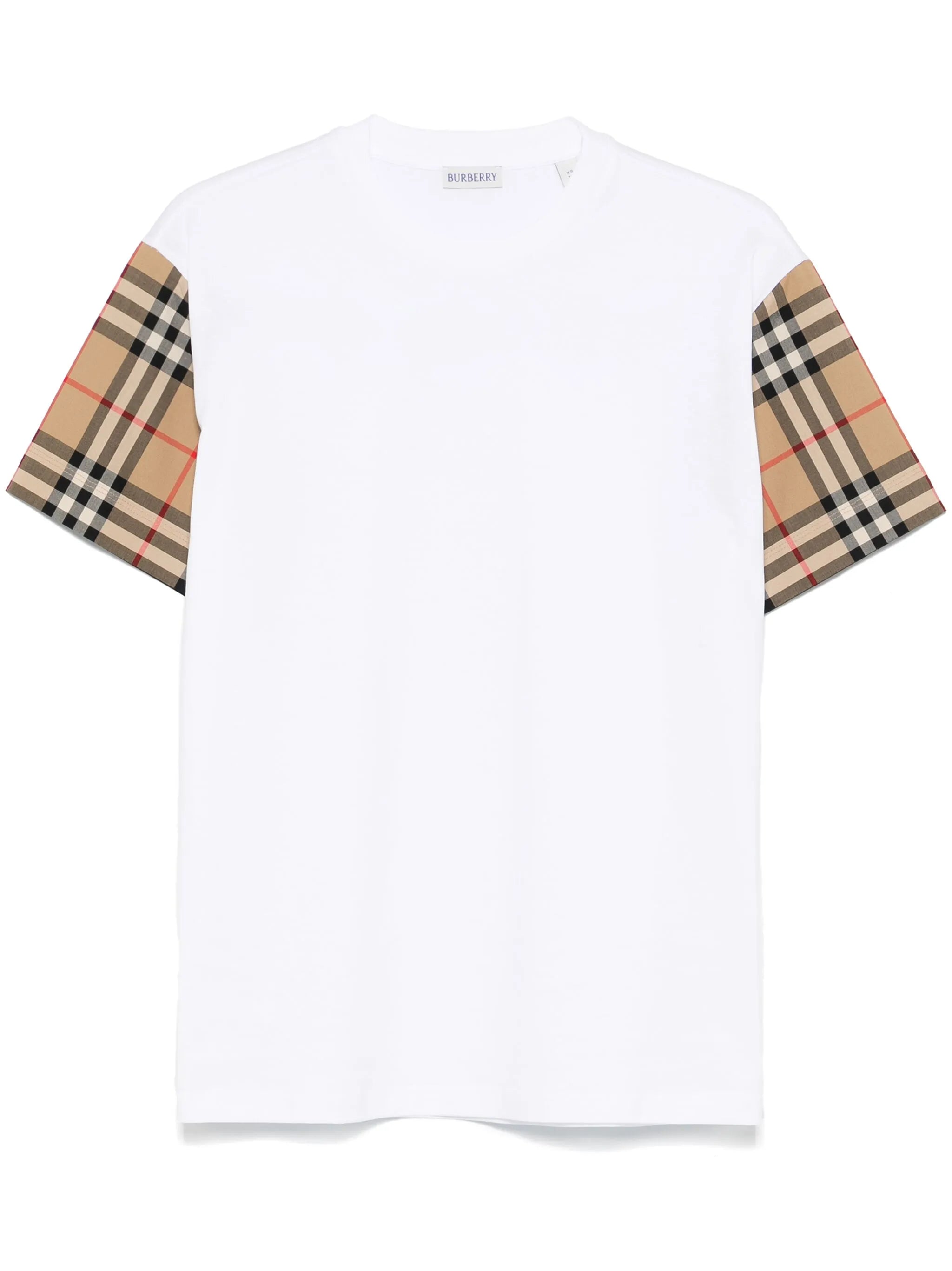 Vintage Check-detail T-shirt