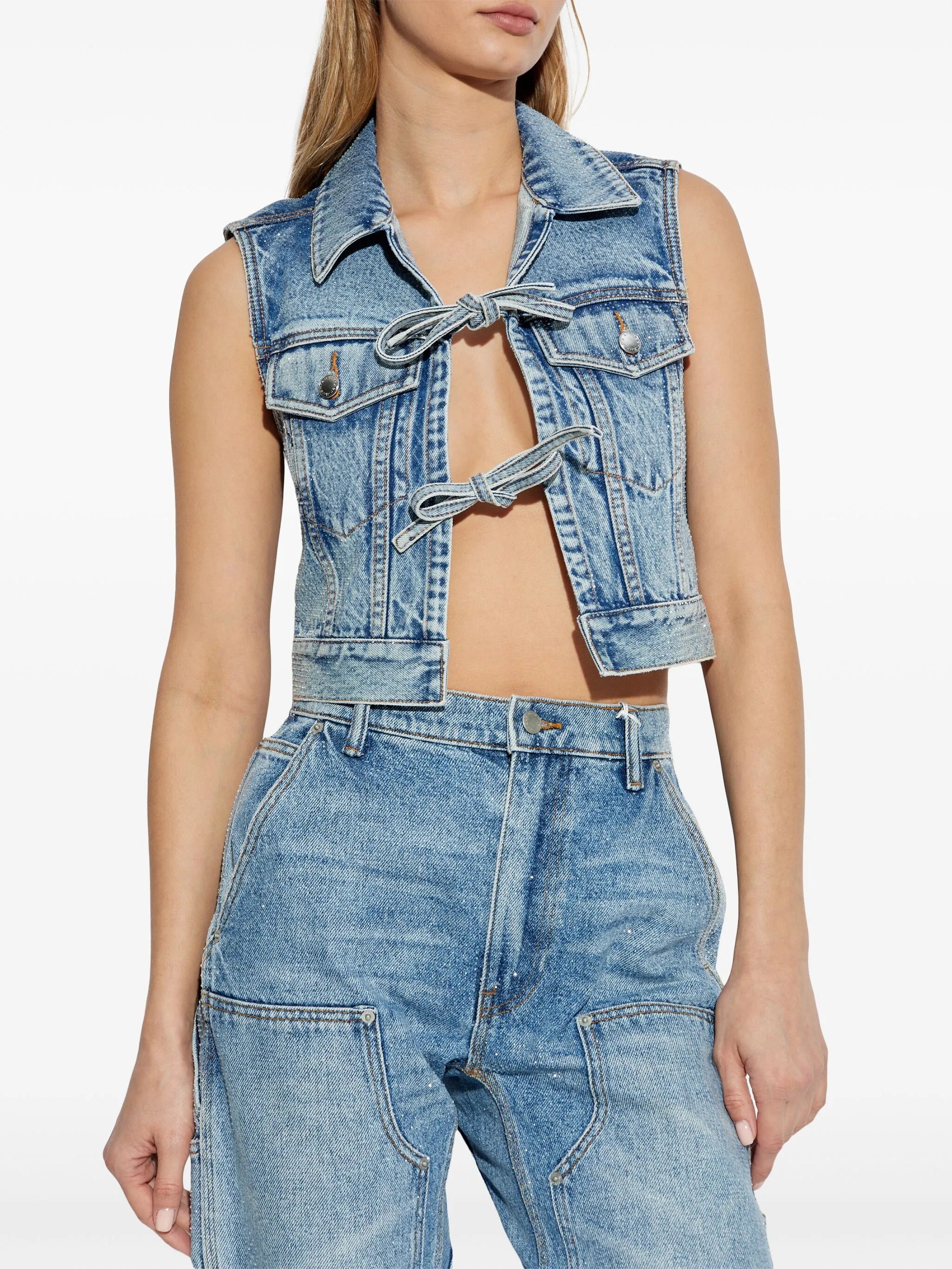 denim top
