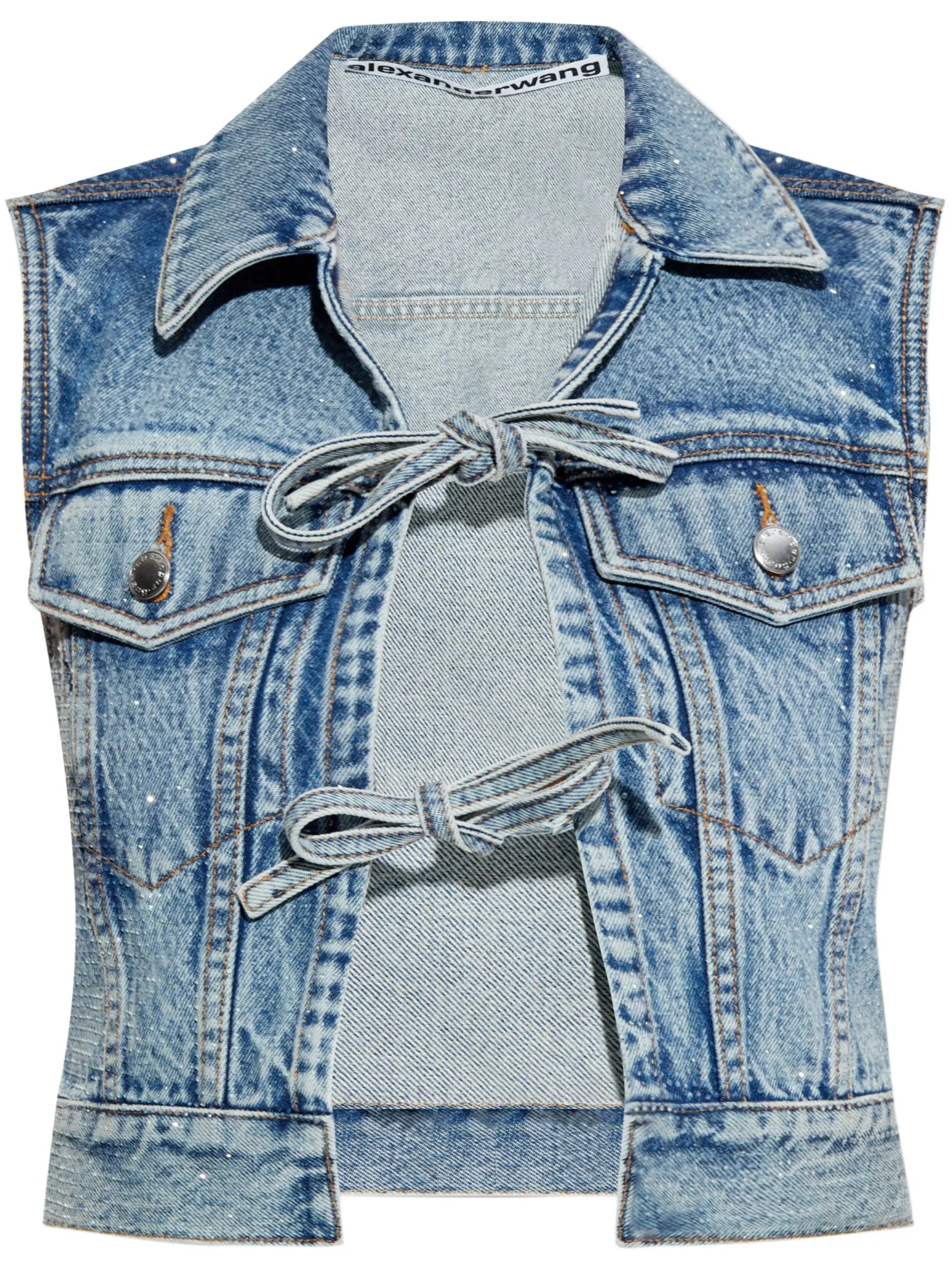 denim top