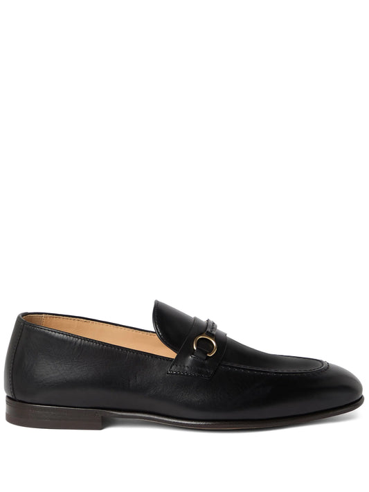 leather loafers