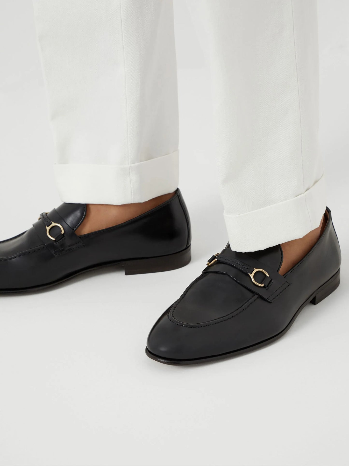 leather loafers