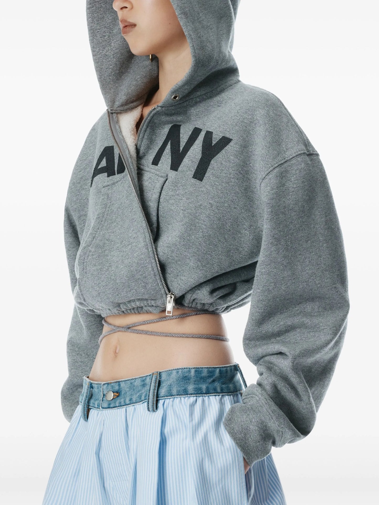 denim waist shorts