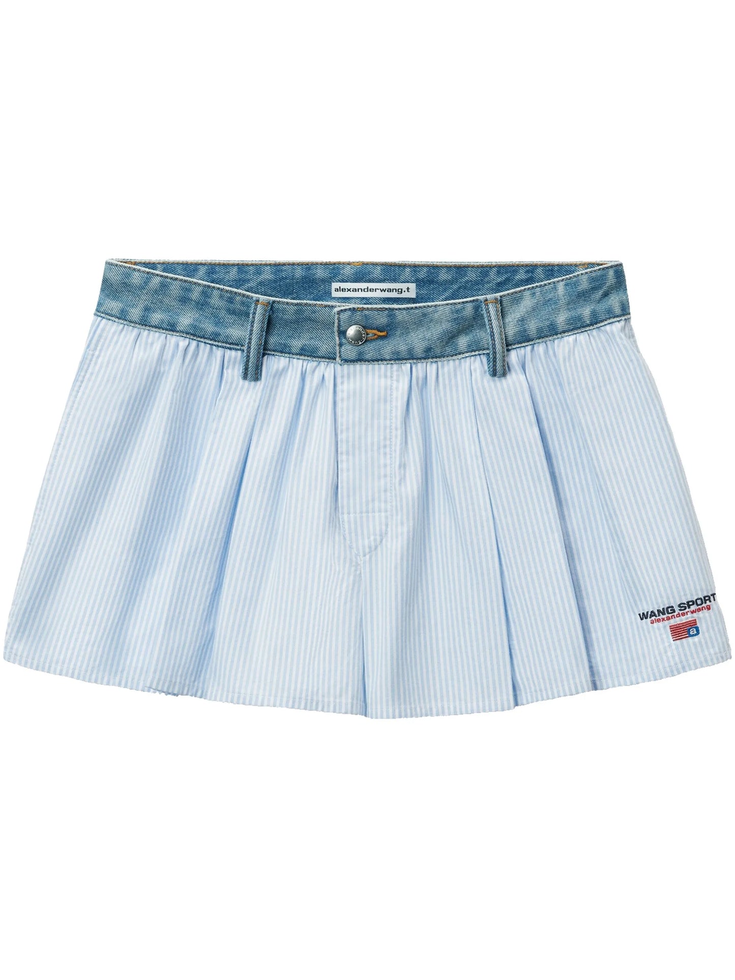 denim waist shorts