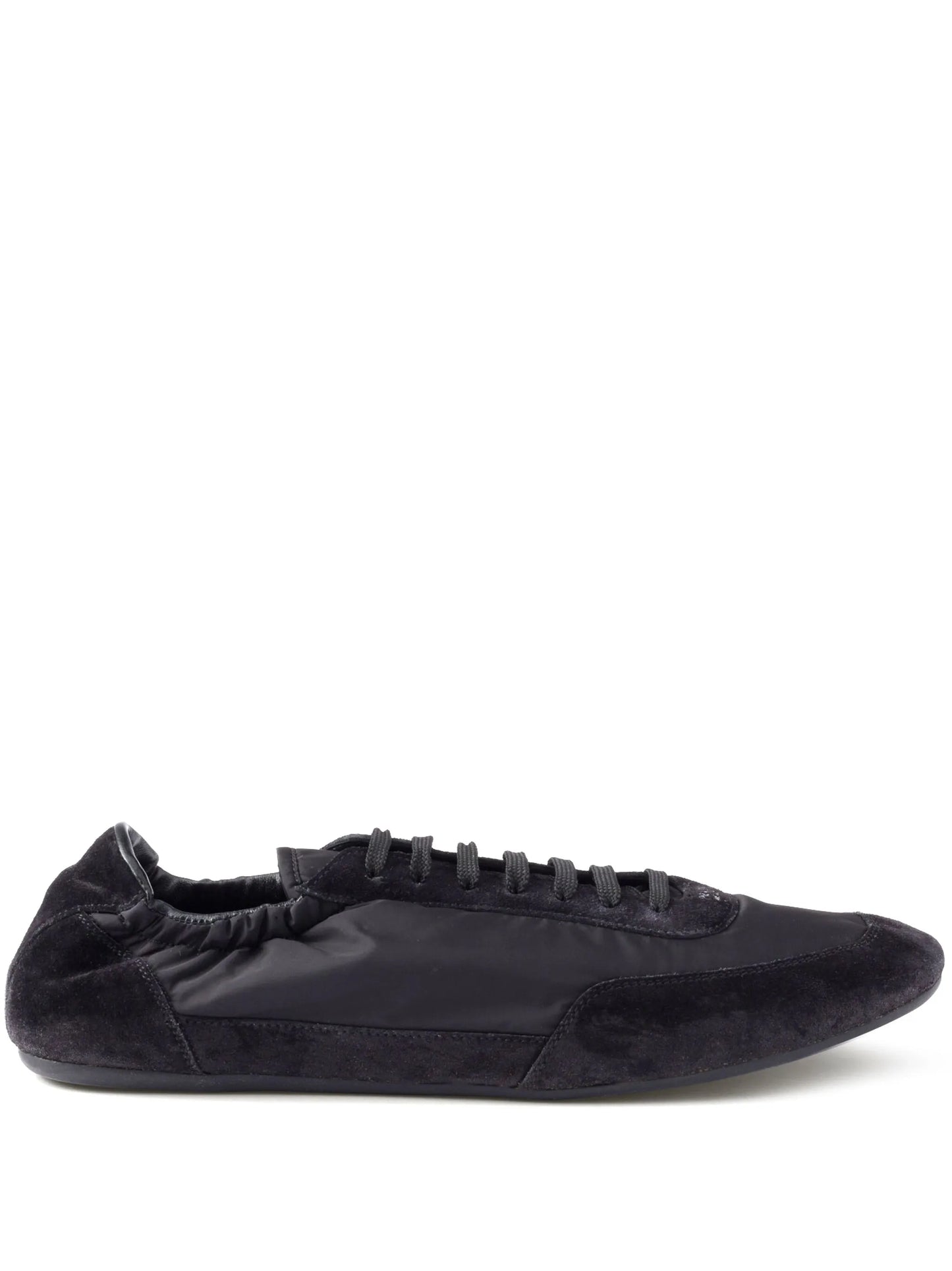 Collapse Re-Nylon suede sneakers