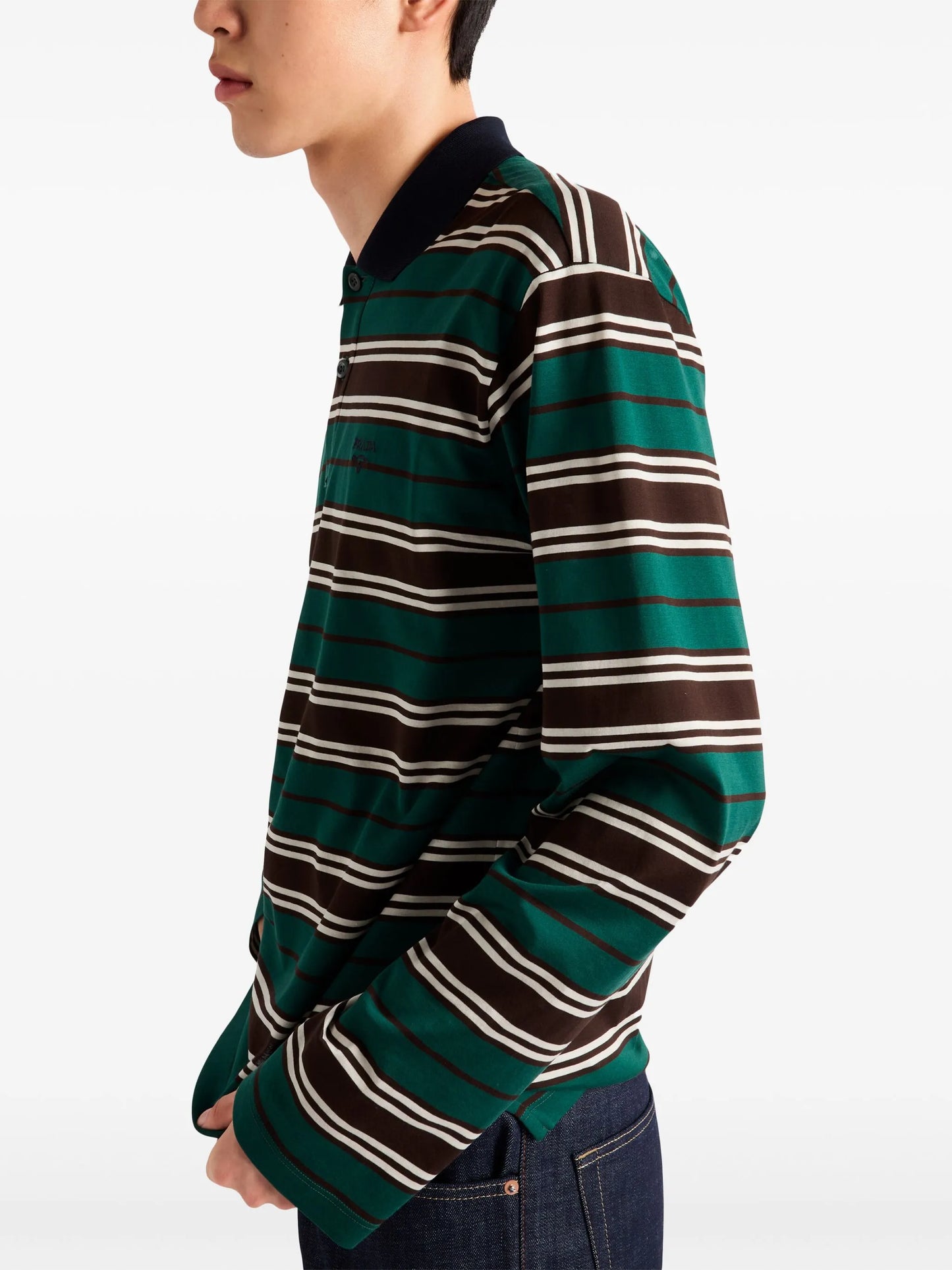 striped polo shirt